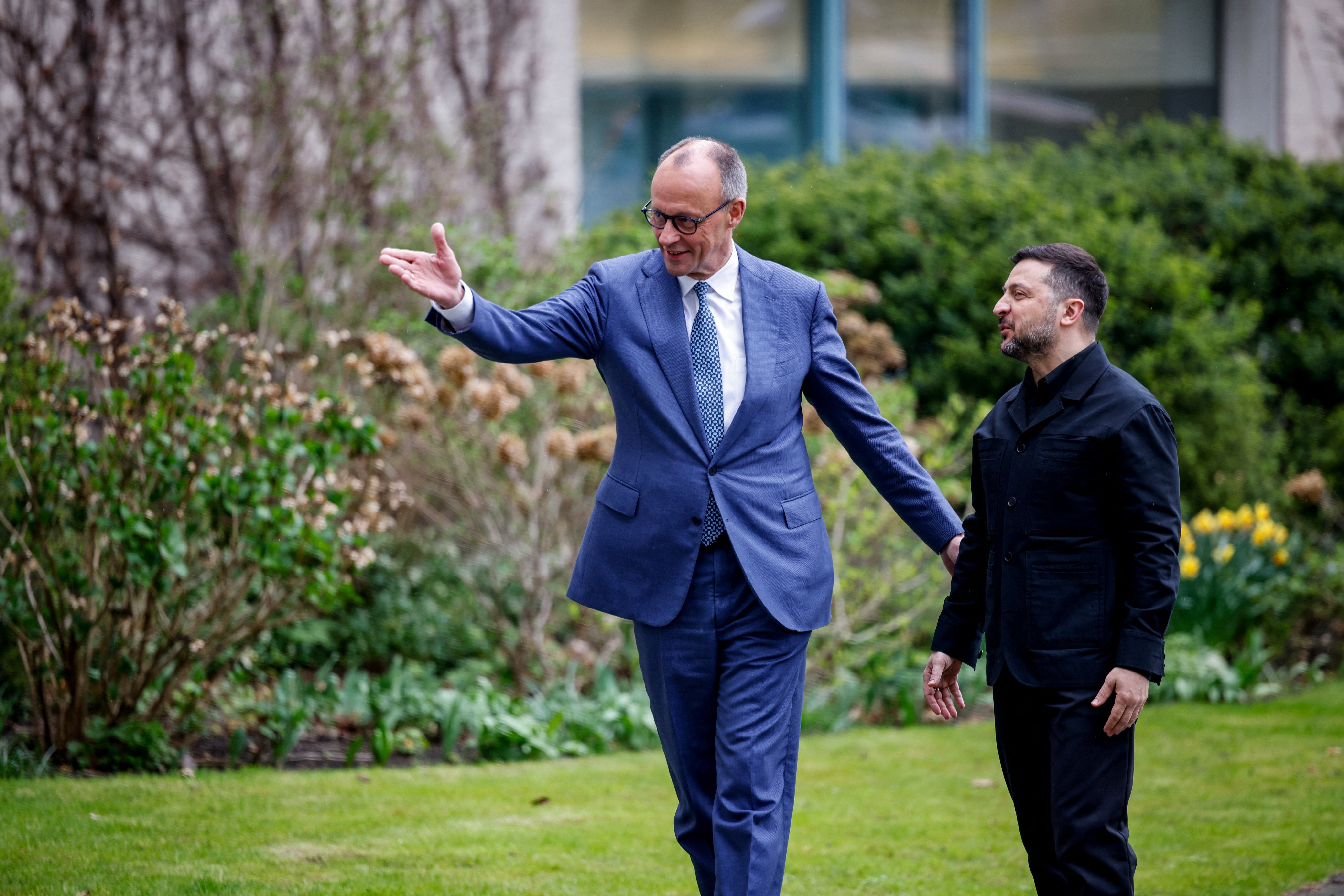 The pair are meeting as part of ongoing Ukraine-Germany government consultations