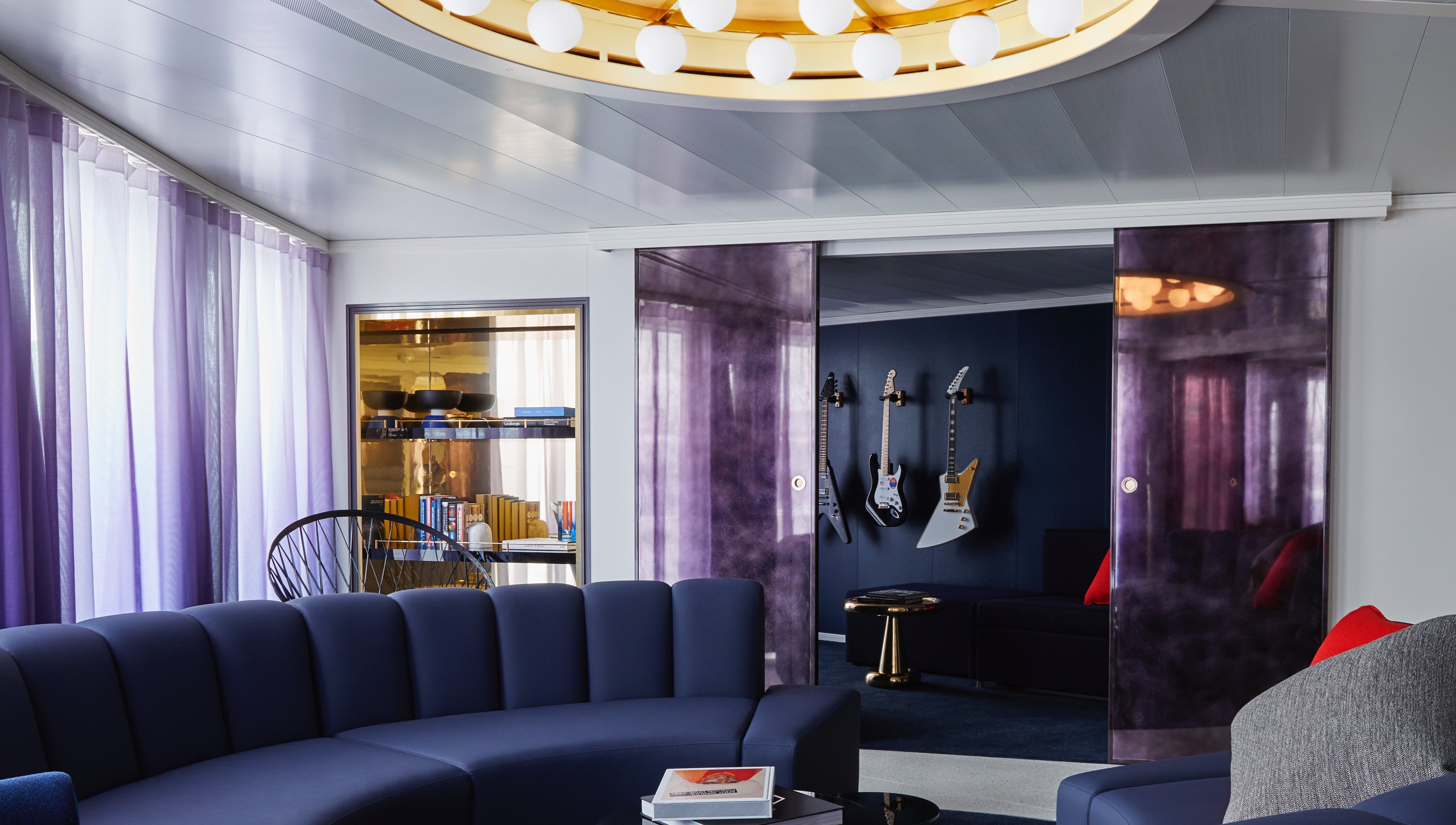 A massive suite in Virgin Voyages’ Mega RockStar Quarters