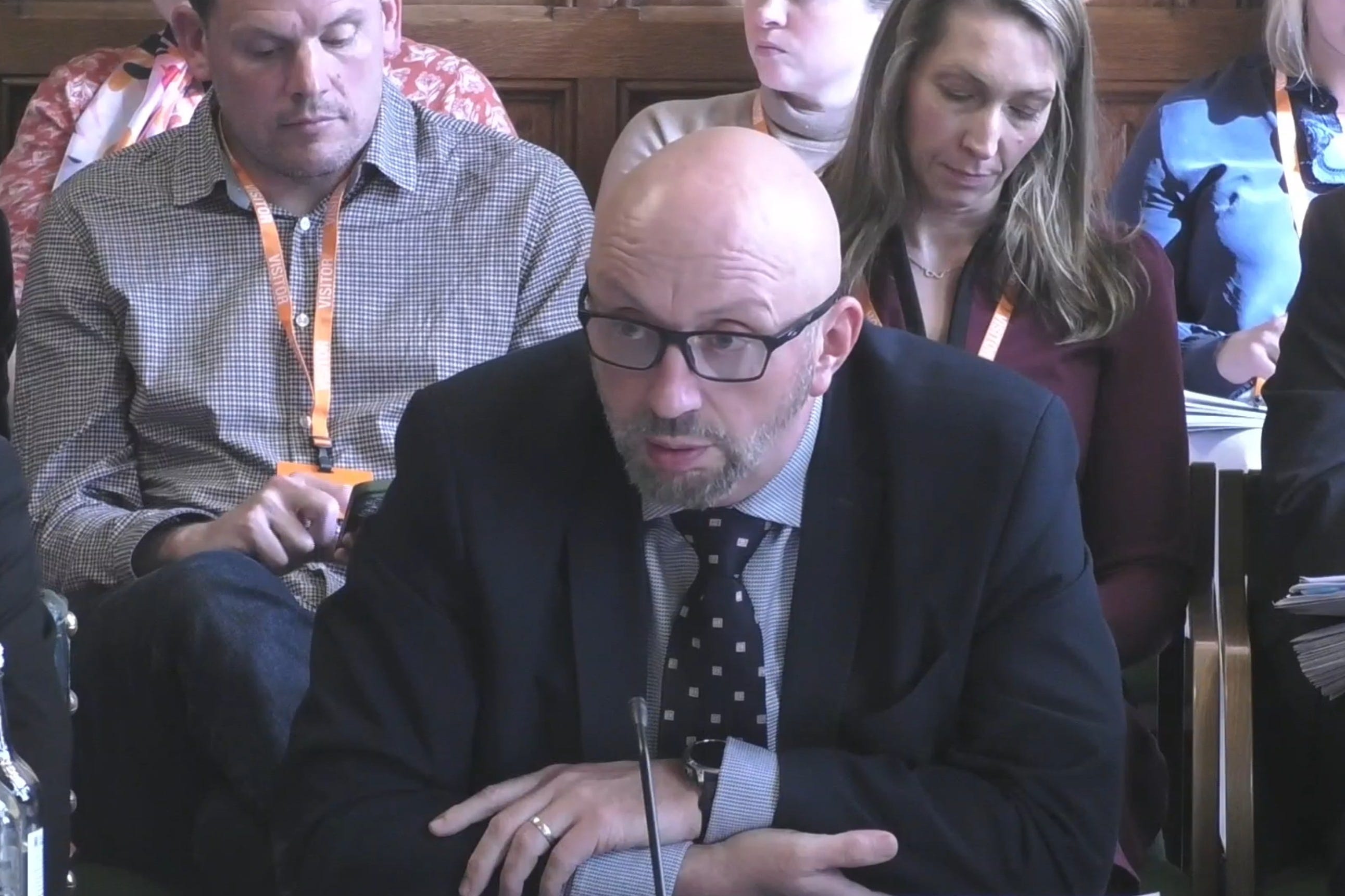 David Hinton told MPs he knew we were 'falling short of what was expected of us'