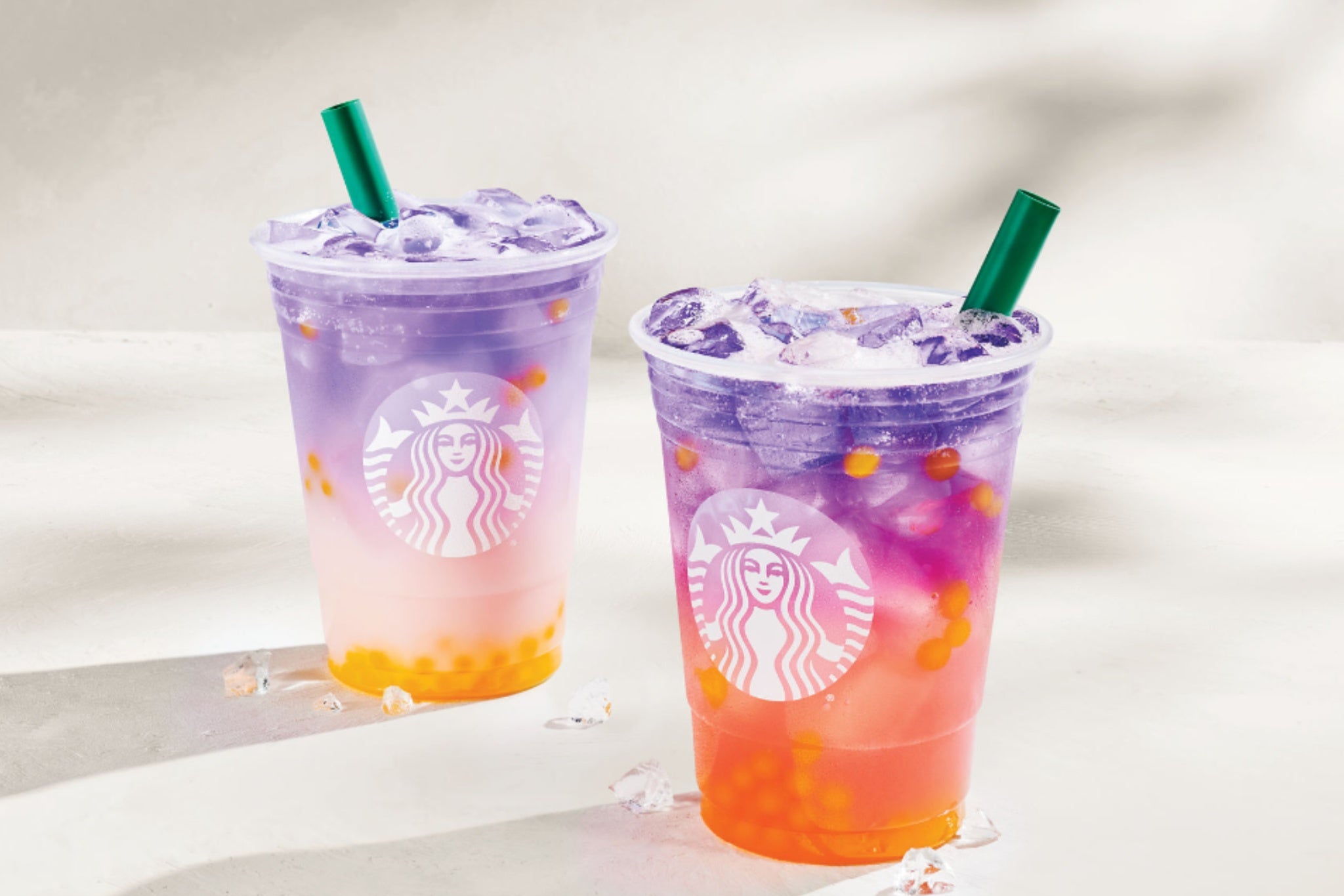 The summer menu includes the new Tropical Butterfly Refresher