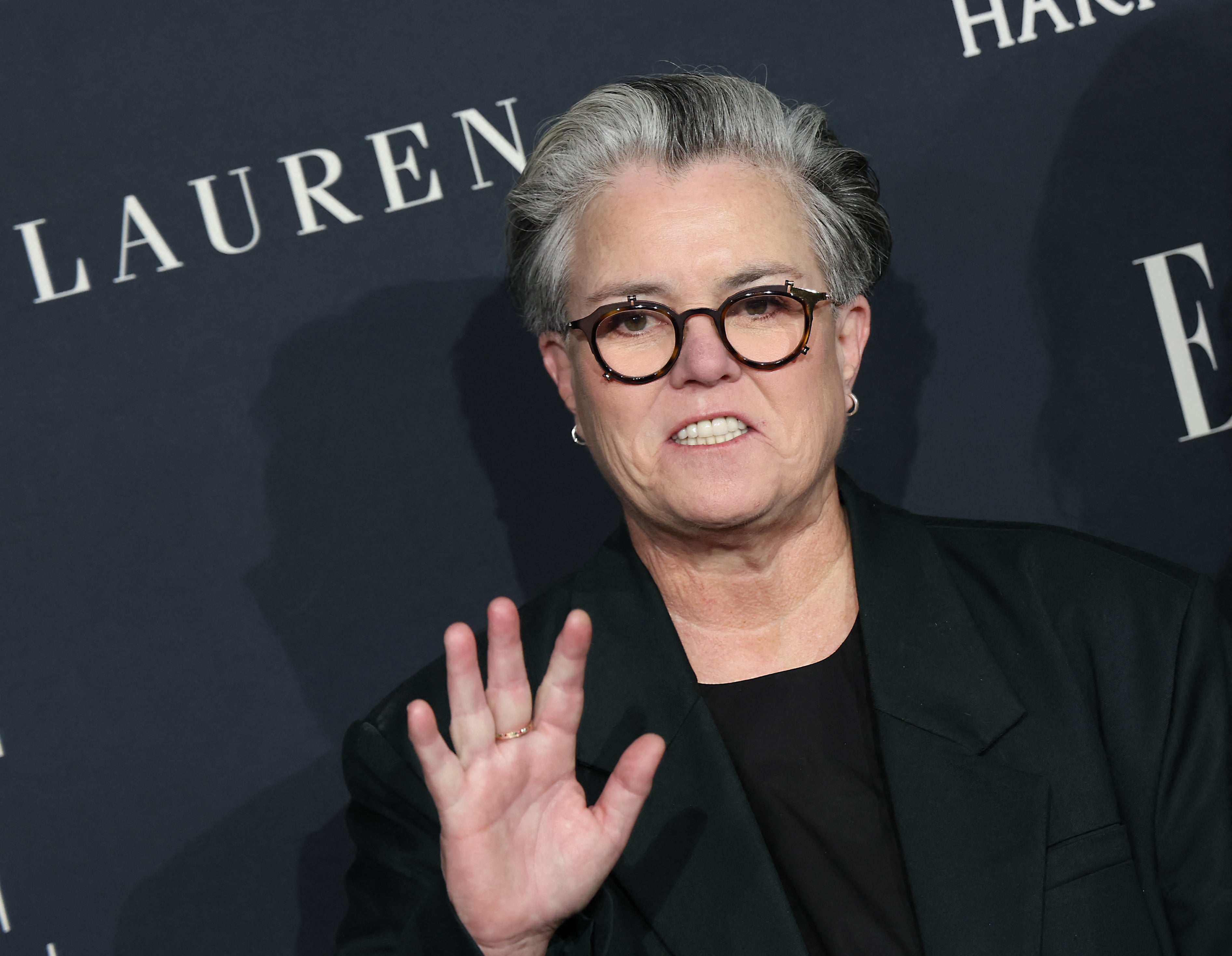 Rosie O'Donnell has addressed a fanmade poster that teases her move back to America