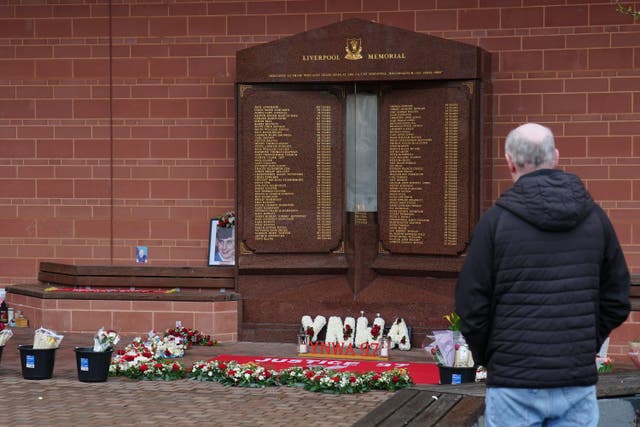 97 Liverpool fans lost their lives in the 1989 disaster (Peter Byrne/PA)