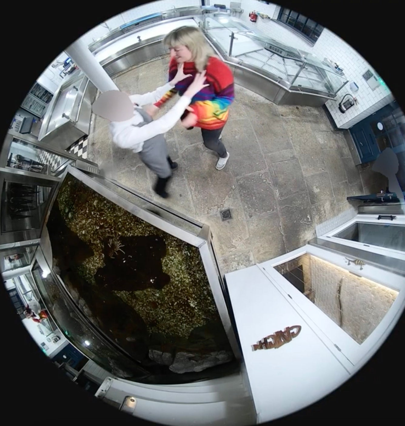 Emma Smart was caught on security cameras taking the lobster from the tank