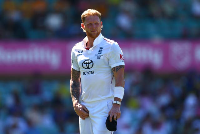 <p>Stokes was struck in the face by a ball</p>