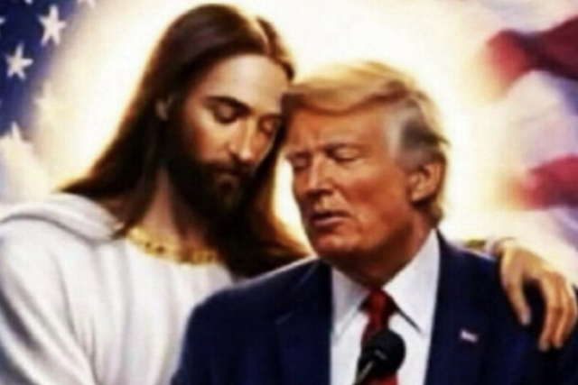 <p>El presidente Donald Trump publicó el miércoles en Truth Social una imagen generada por IA en la que aparece abrazado por Jesús, días después de la polémica por una publicación similar</p>