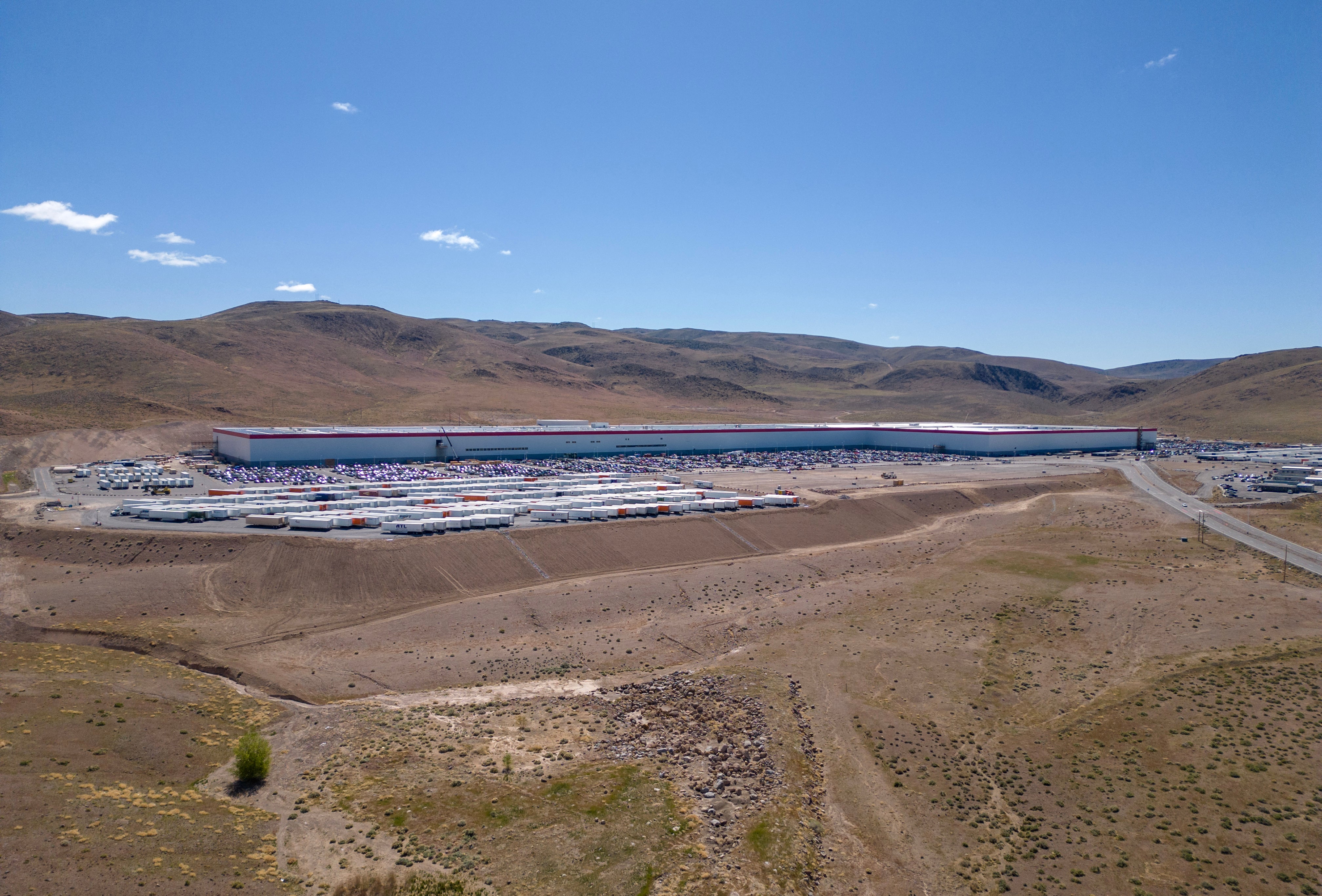 The Tesla Gigafactory in Sparks, Nevada, where Kamern Cowan claims he was subjected to ongoing racism by white employees and supervisors