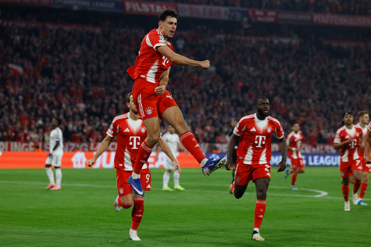 Bayern Munich vs Real Madrid LIVE: Bayern regain lead in frenzied start to Champions League quarter-final