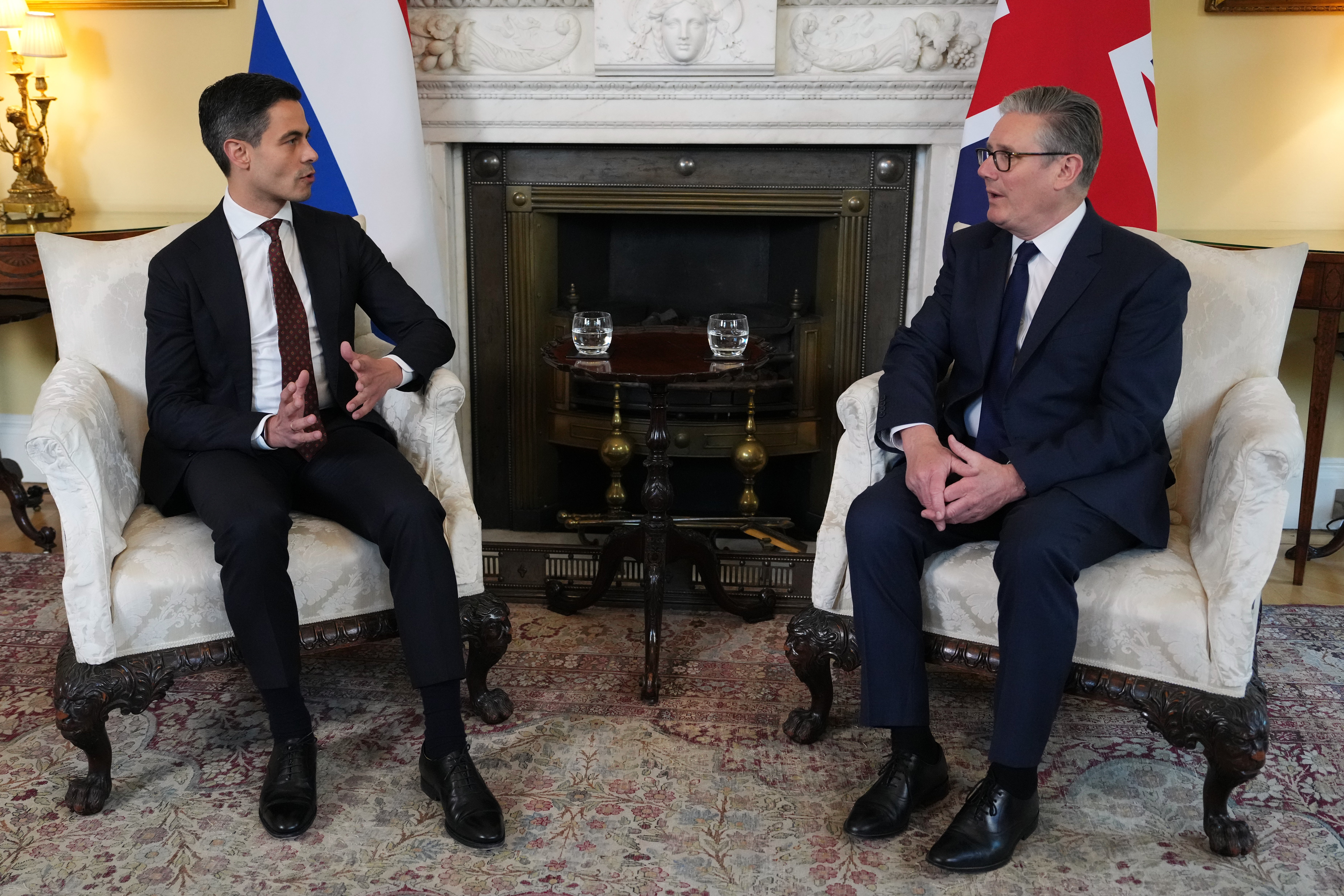 Starmer hosted Dutch Prime Minister Rob Jetten in Downing Street this week