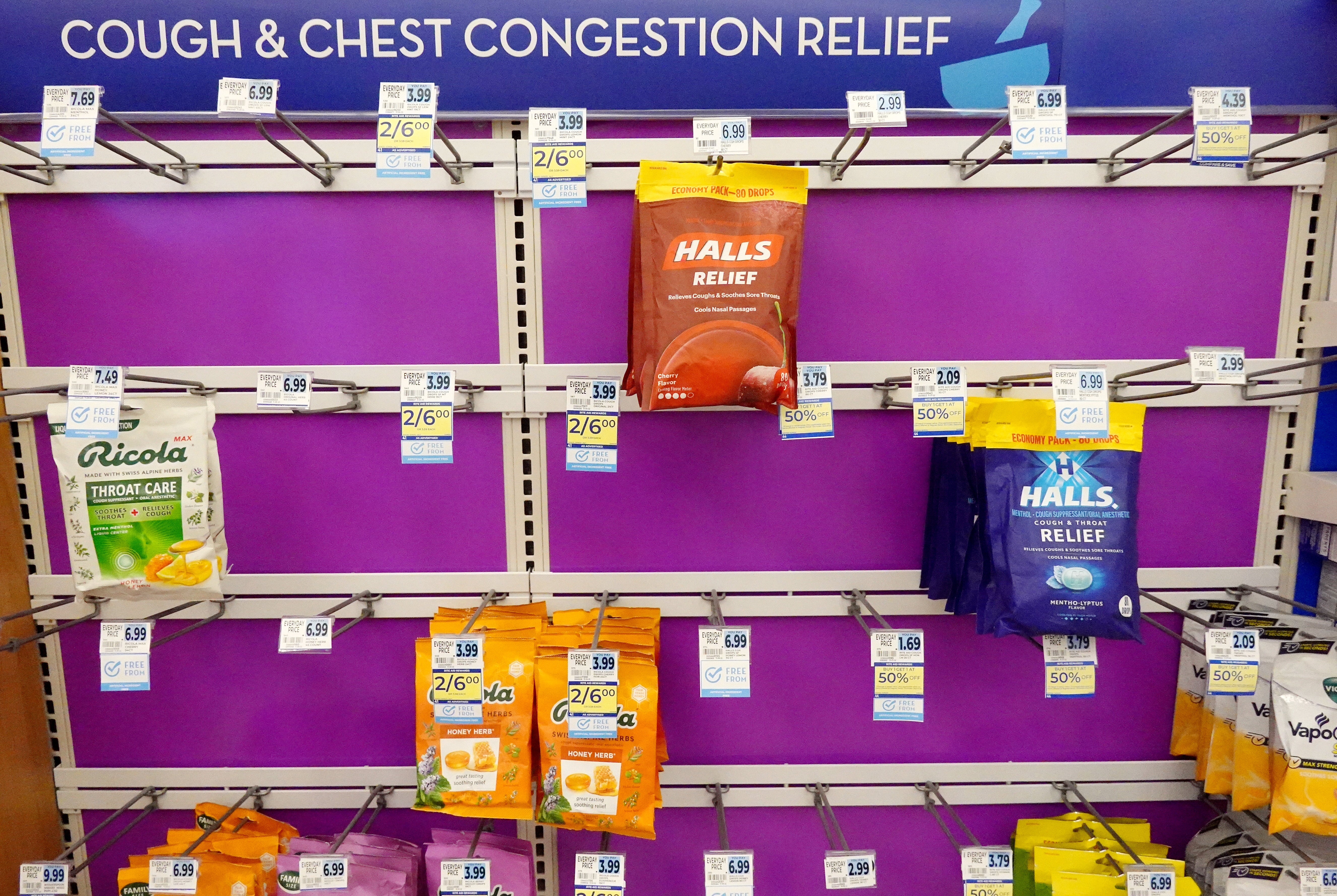 Consumers should also check their medicine cabinets for cough drops that were recently recalled