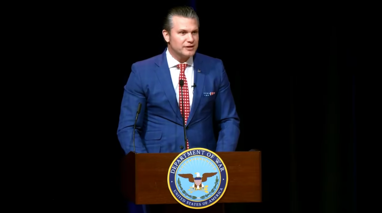 Defense Secretary Pete Hegseth delivered the prayer at the Pentagon on Wednesday