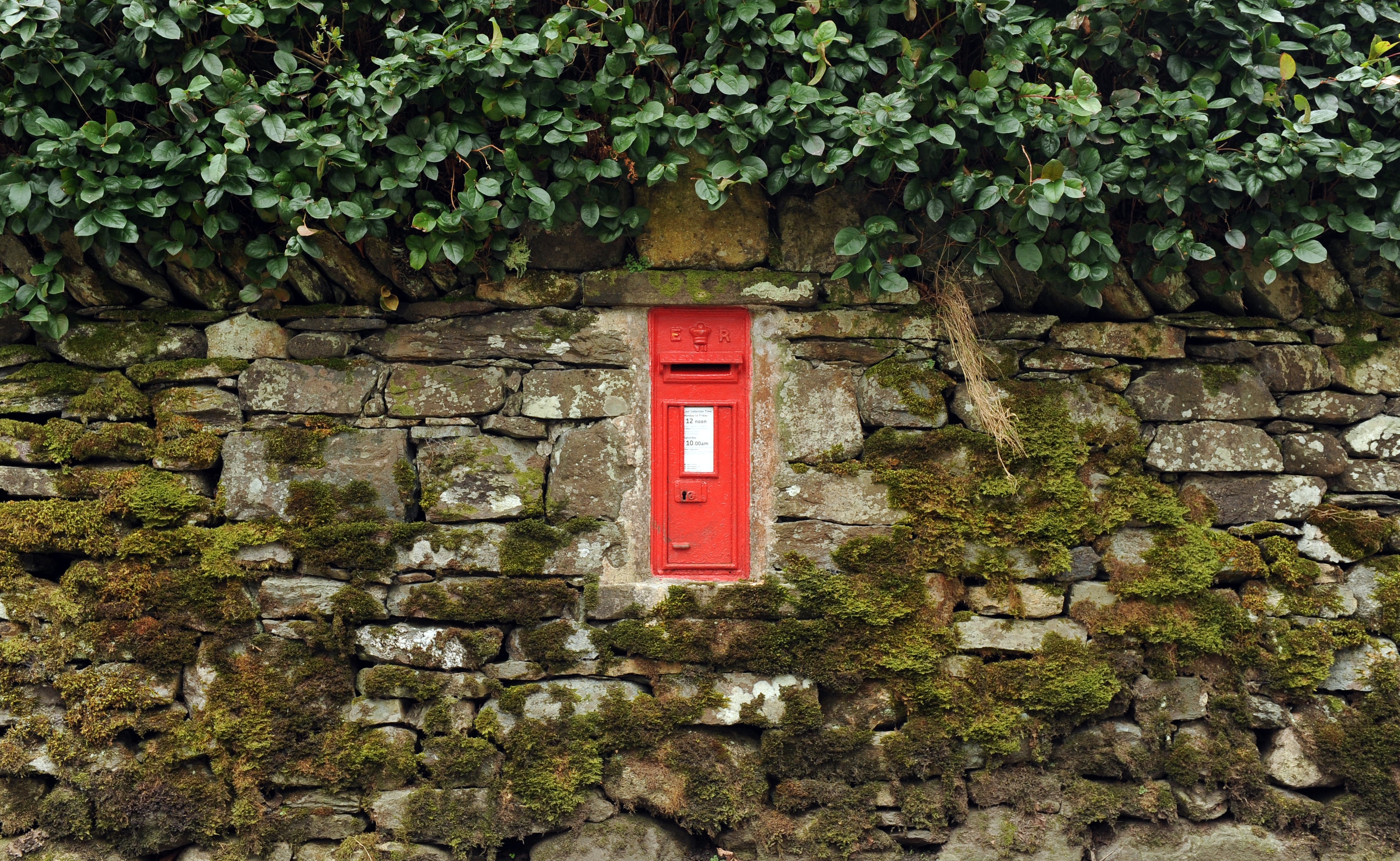 A post box in a wall at Grasmere, Lake District (Anna Gowthorpe/PA)