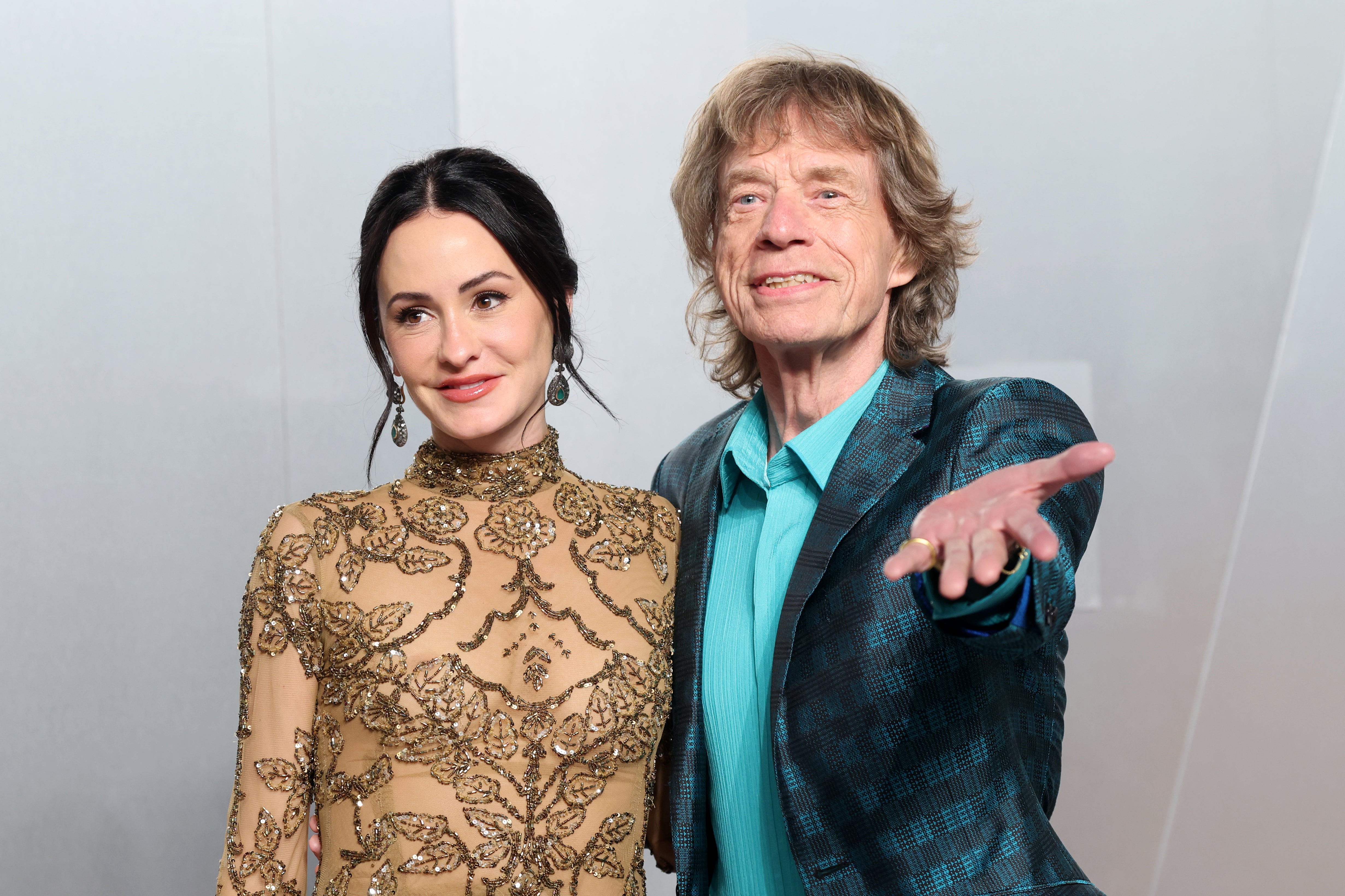 Mick Jagger, 82, and Melanie Hamrick, 38, at the Vanity Fair Oscar’s party earlier this year