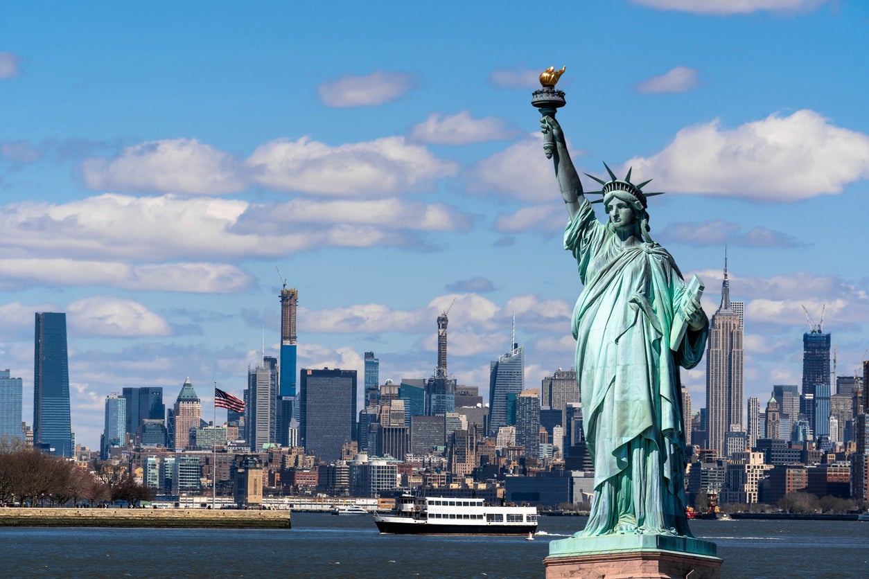 New York City is one of the most prestigious World Cup venues, with top sights that include the Statue of Liberty (Getty Images/iStockphoto)