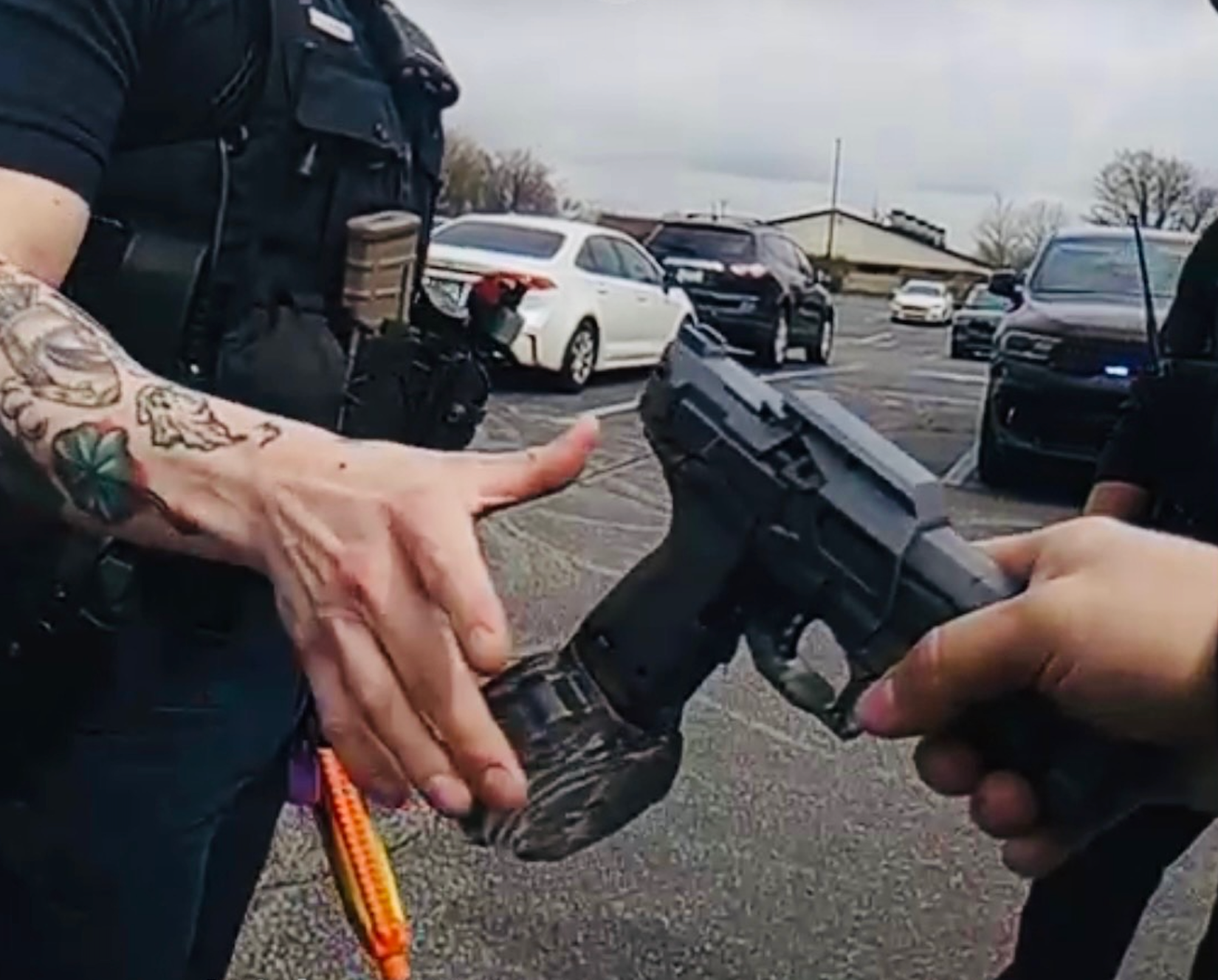 The incident involved a water gun featuring an extended magazine that 911 callers mistook for a real firearm. Though the toy is sold for ages 3 and up, its tactical appearance during school hours triggered a high-risk emergency response, according to police