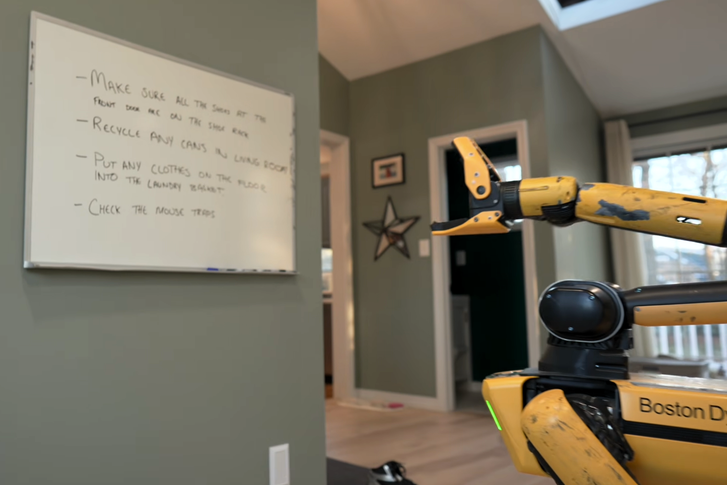Spot robot performing an inspection task with enhanced AI capabilities