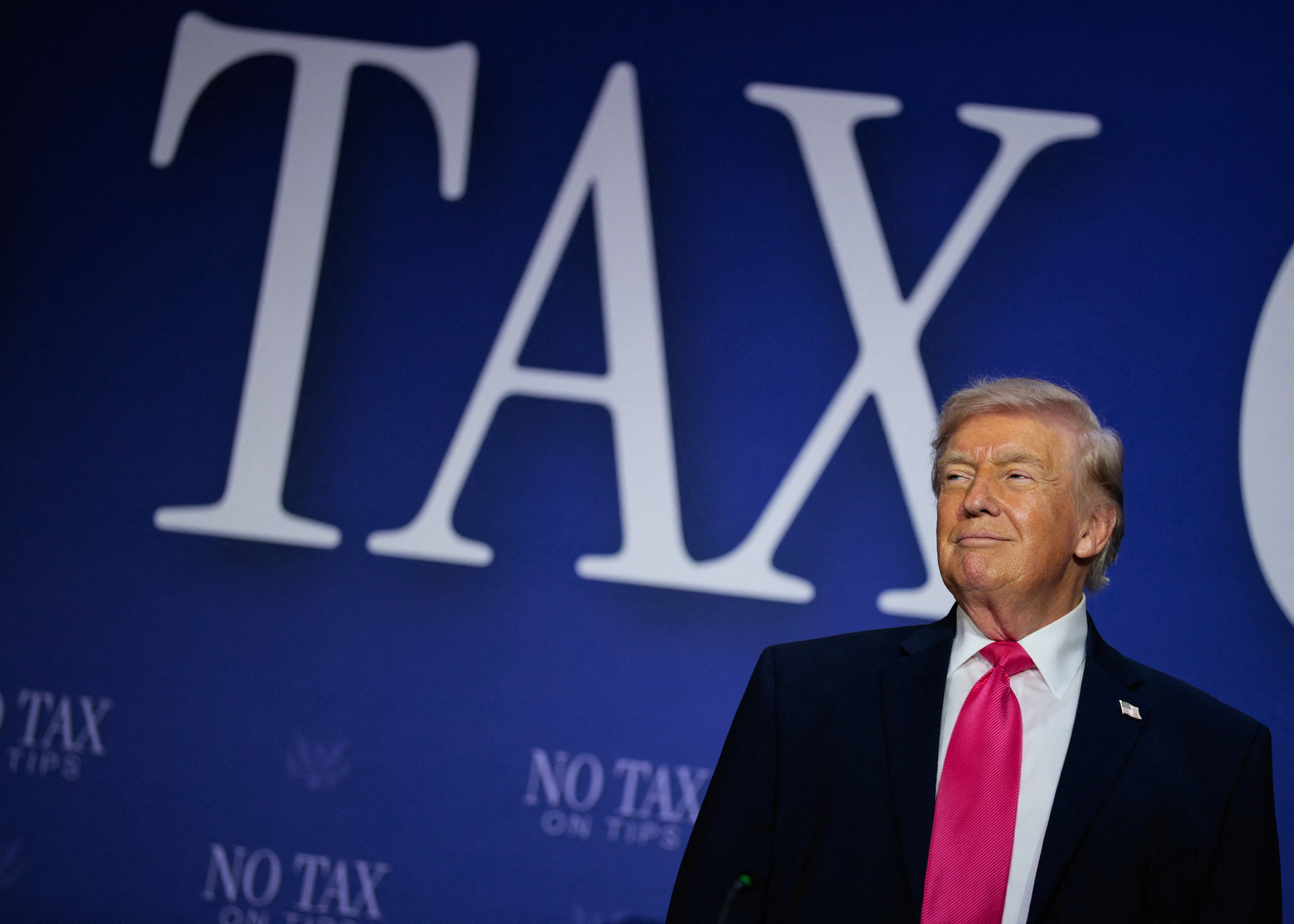 President Trump said during a tax event Thursday that he had never heard the term ‘corner store’