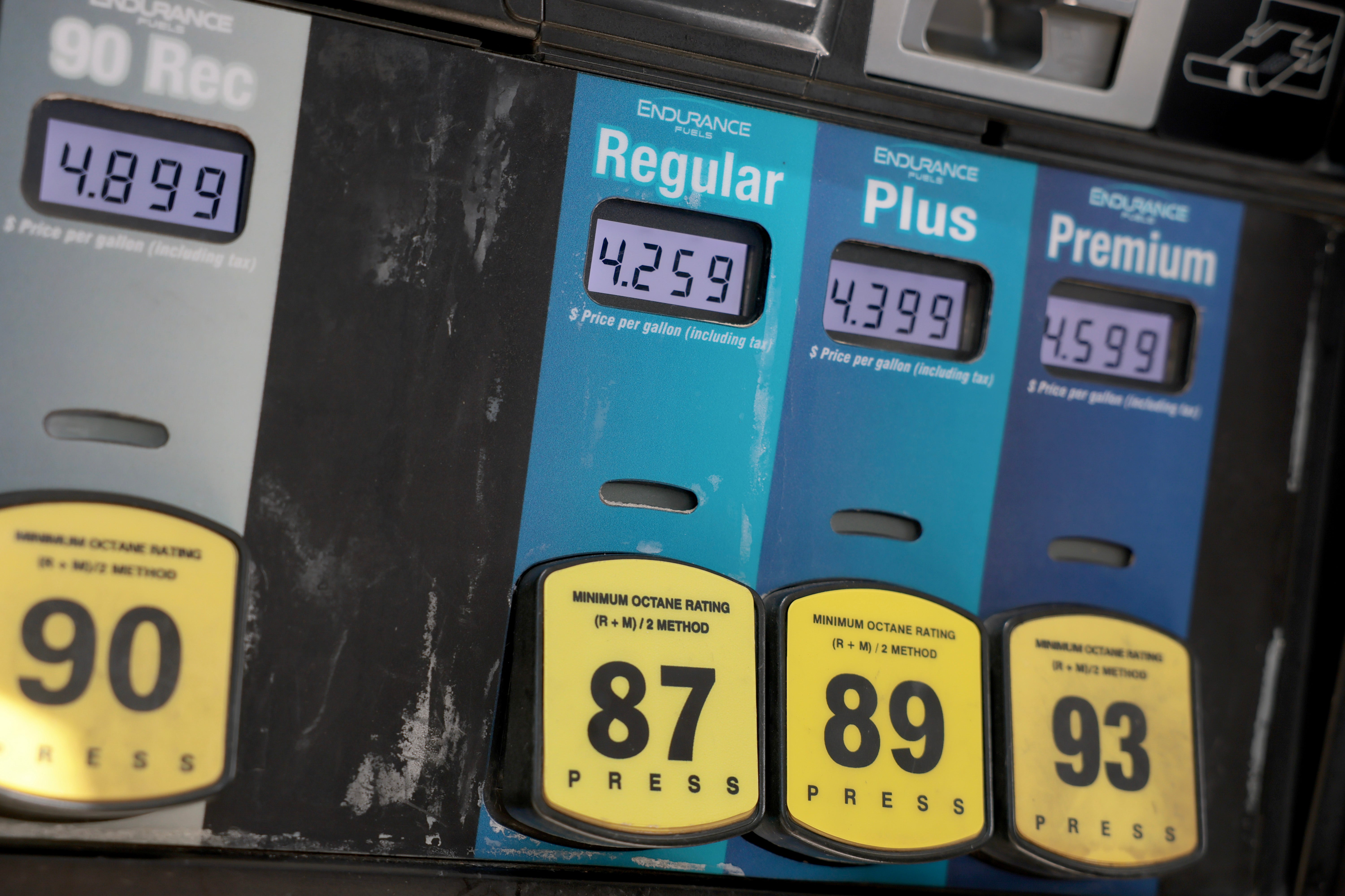 Trump used the event to claim rising gas prices as a result of the Iran war were ‘fake inflation’