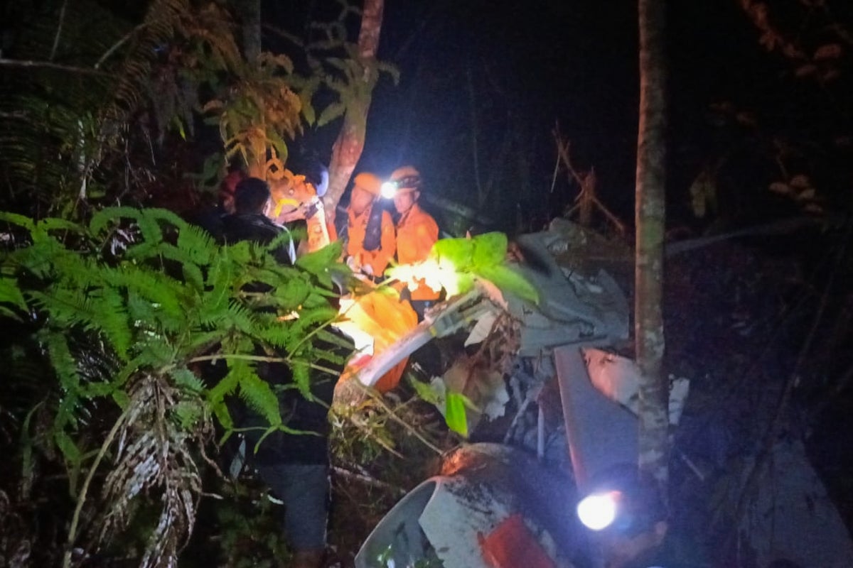 Helicopter crash on Indonesia's Borneo island kills 8