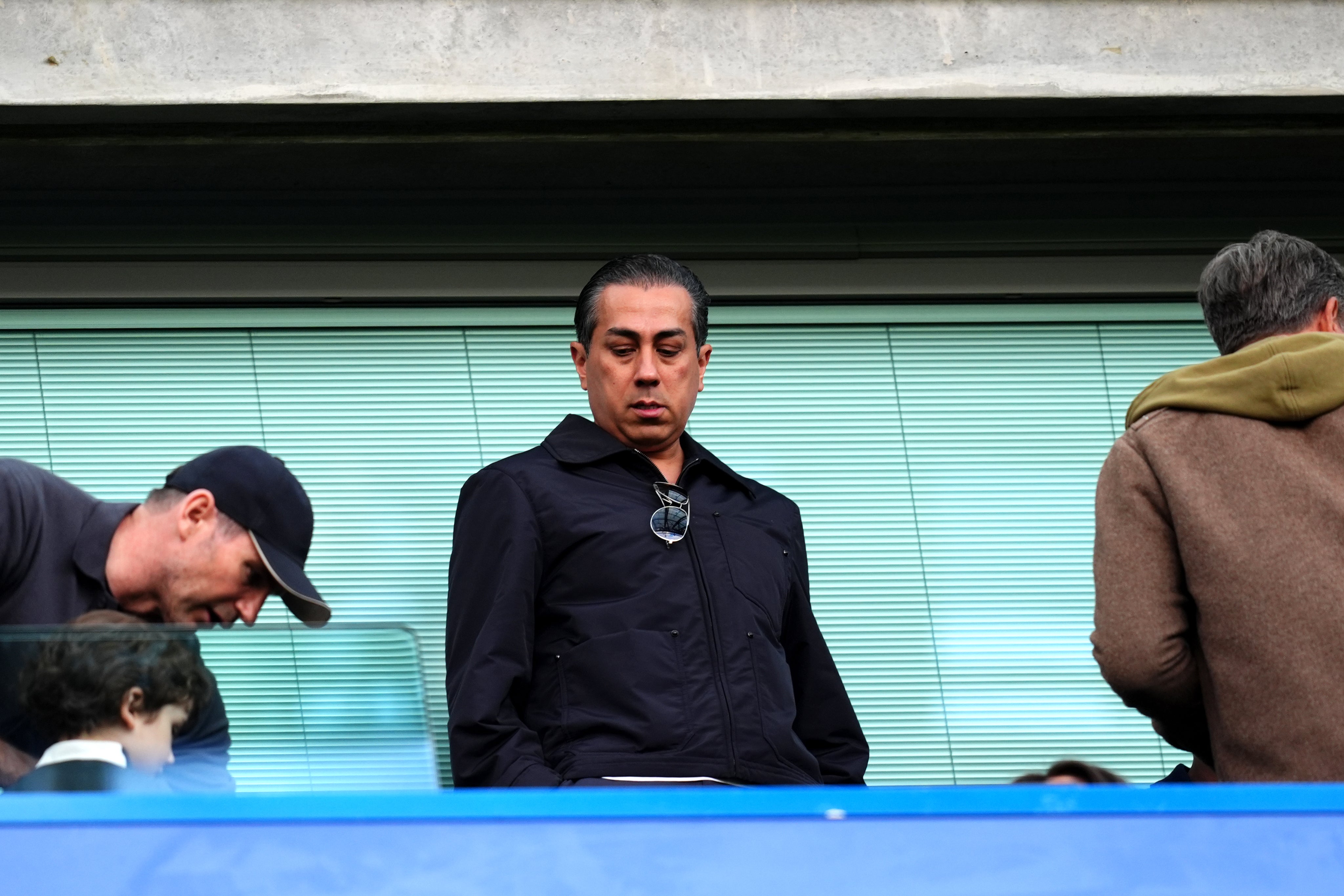 Chelsea co-owner Behdad Eghbali in the stands at Stamford Bridge
