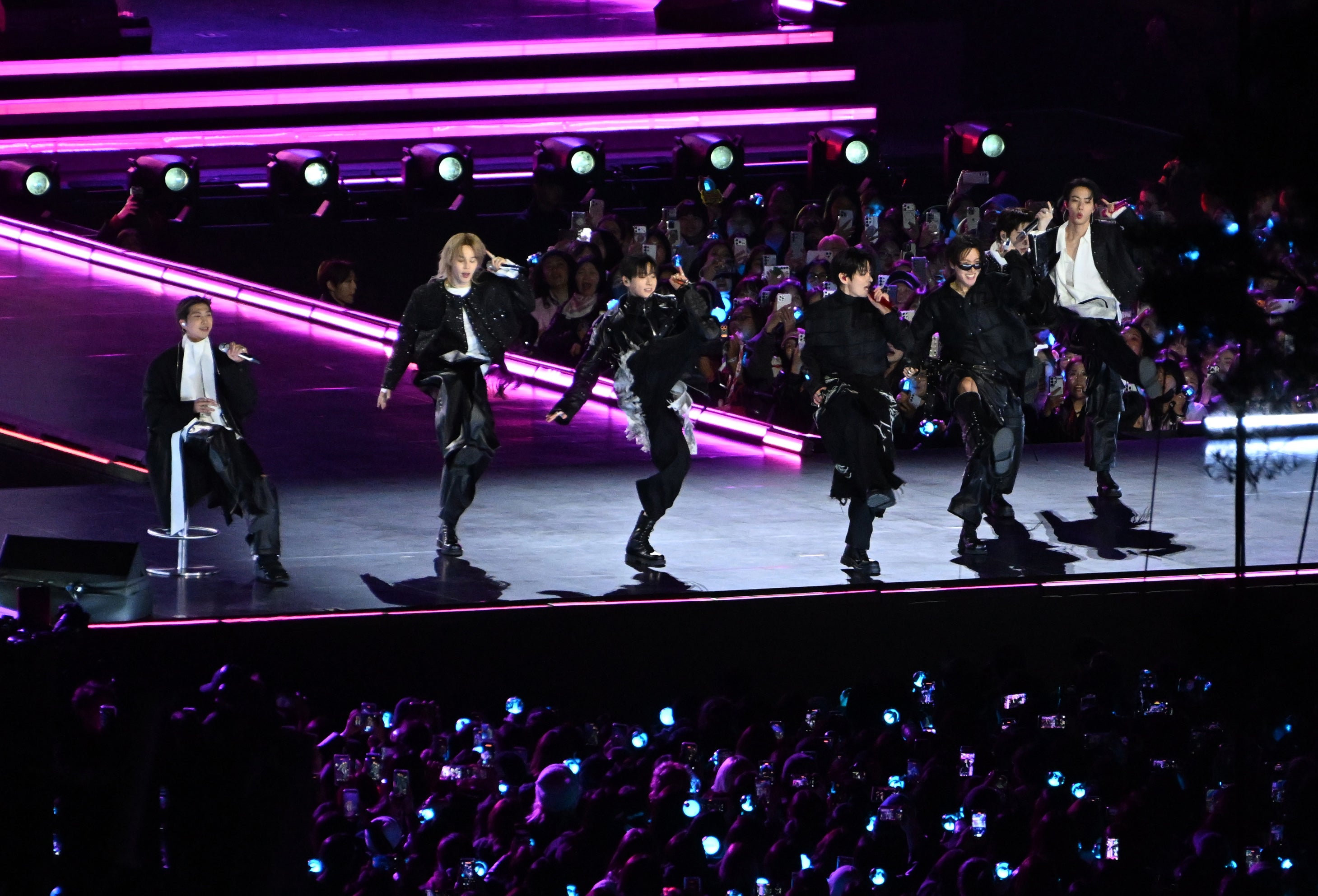 Busan concerts are part of BTS’s first tour as a group since all seven members completed their mandatory military service (Getty)
