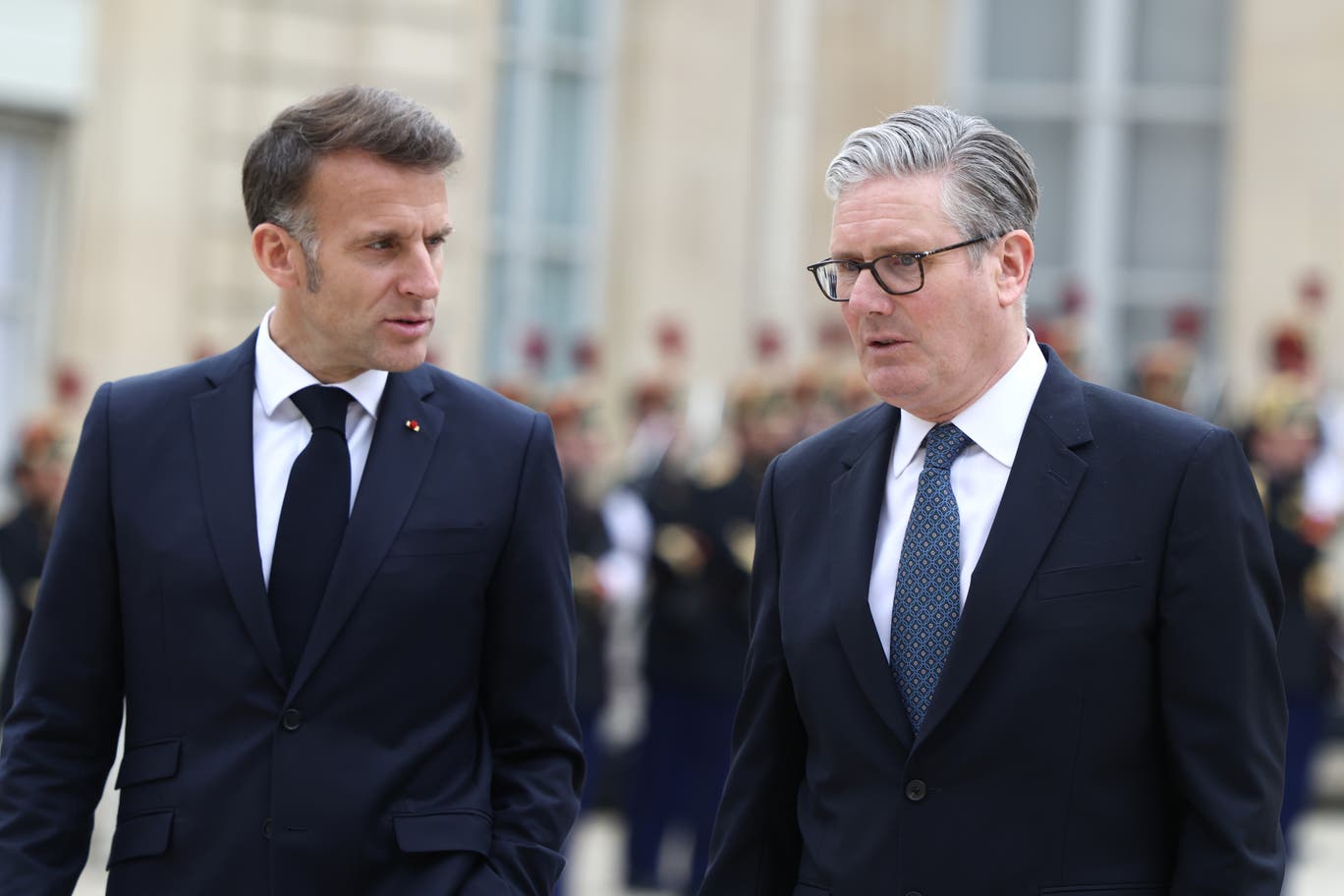 President Macron and Keir Starmer