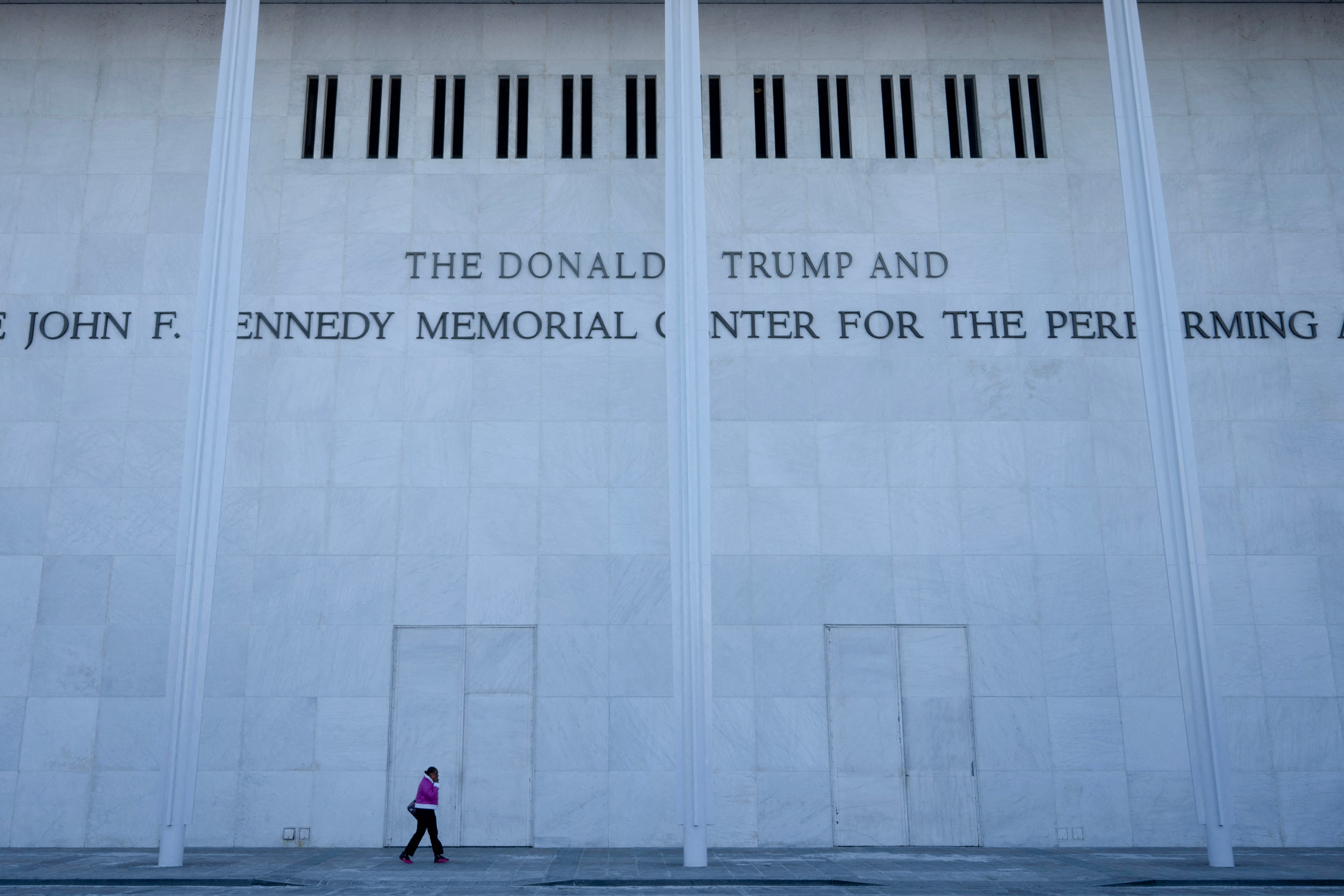 The John F. Kennedy Center for the Performing Arts was renamed to include President Donald Trump’s name in December