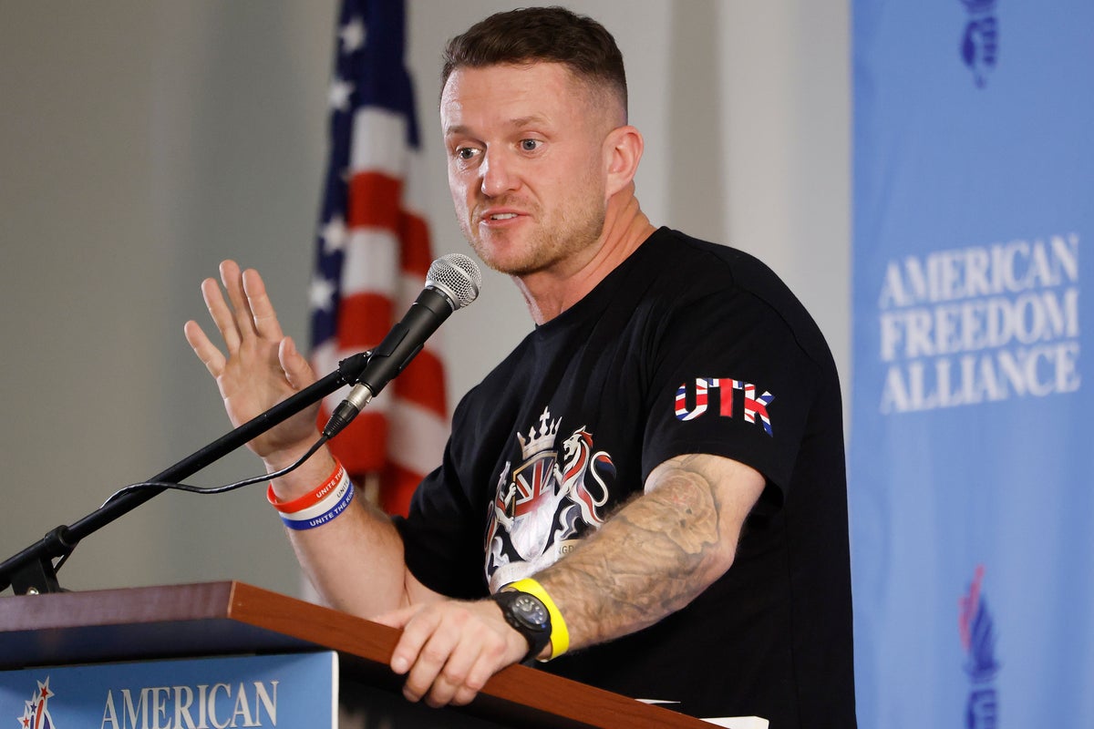 Who are the far-right agitators' banned from the UK for Tommy Robinson's march?