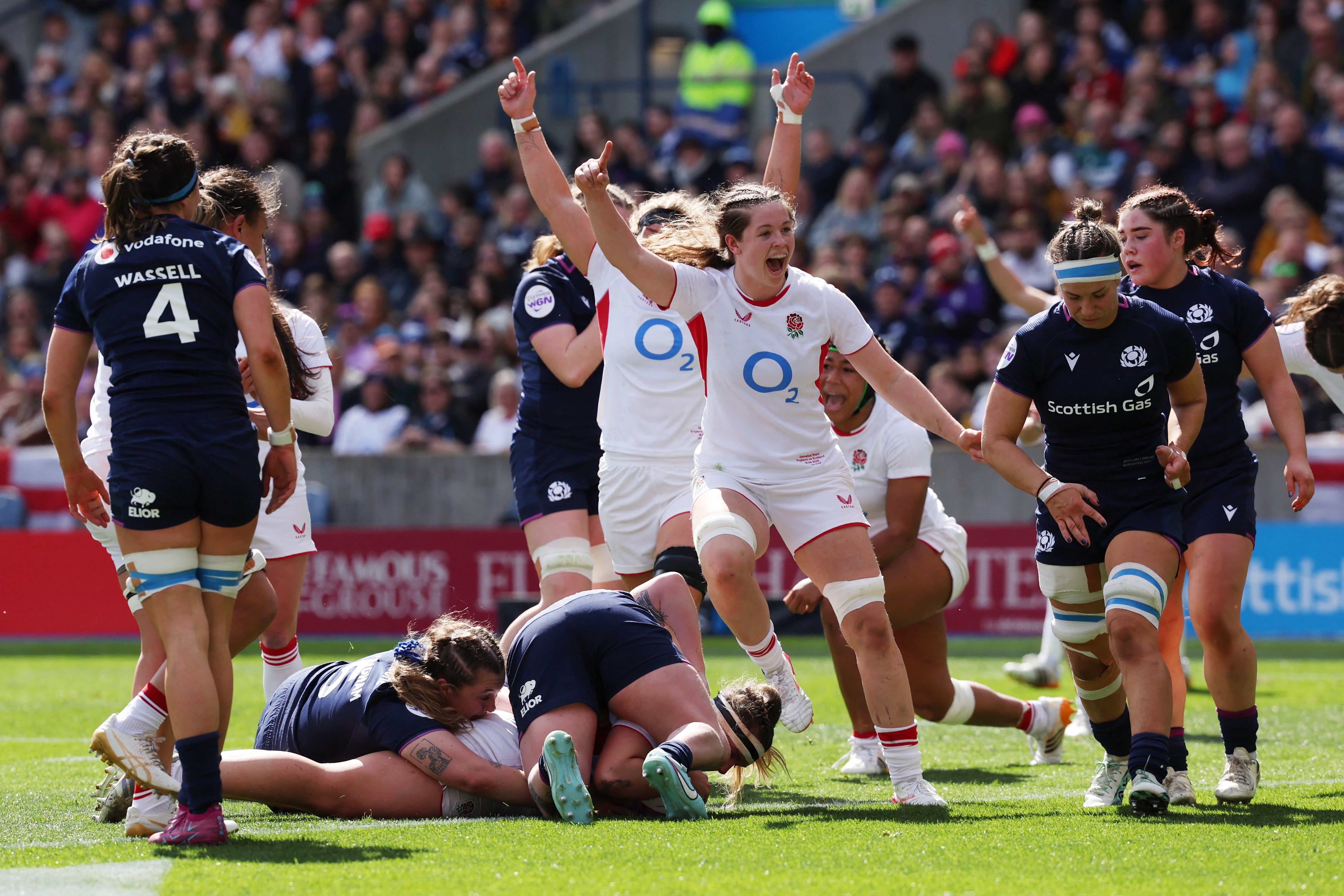 England secured the bonus point inside 26 minutes