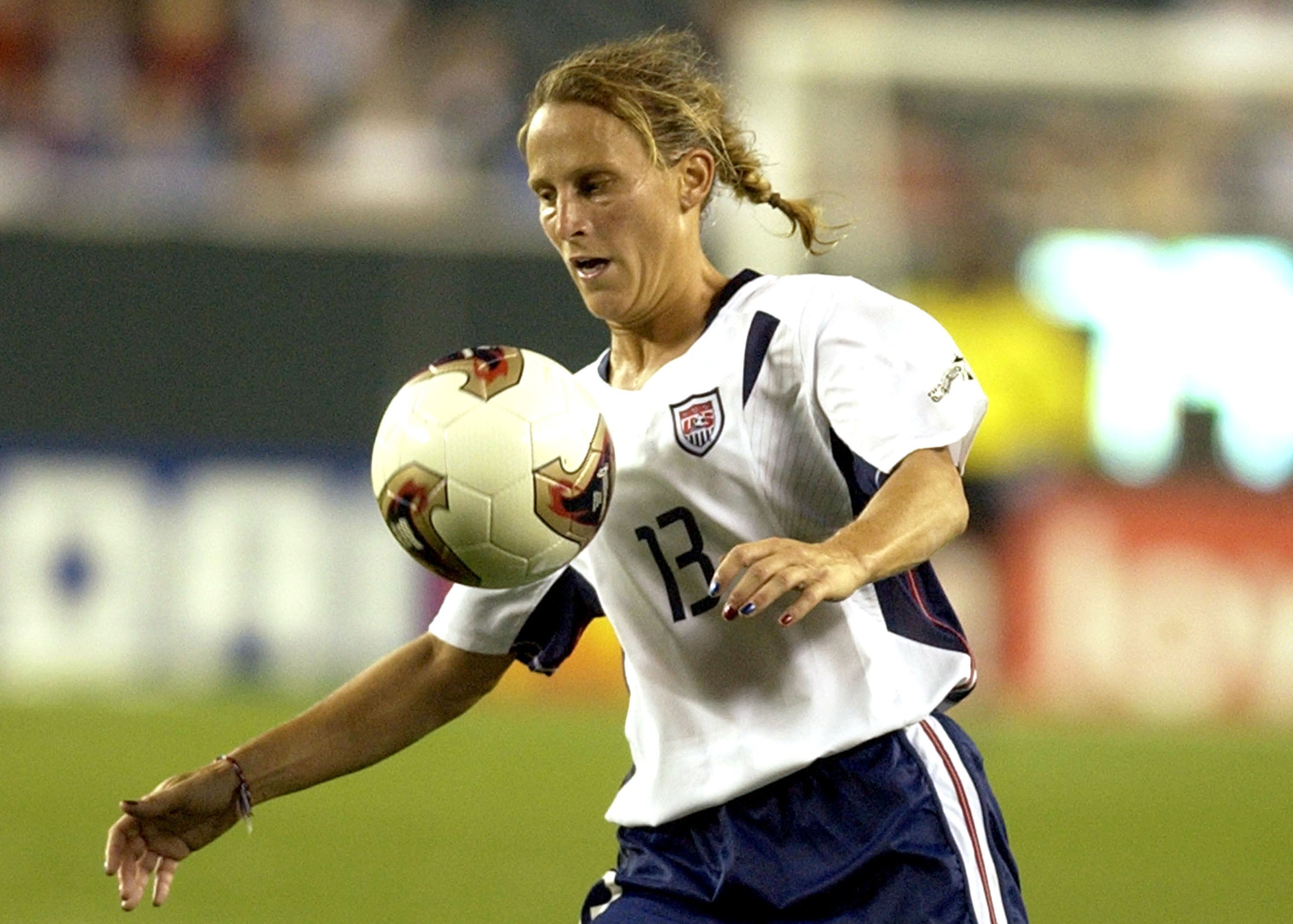 Retired soccer star Kristine Lilly made her Boston Marathon debut in 2012