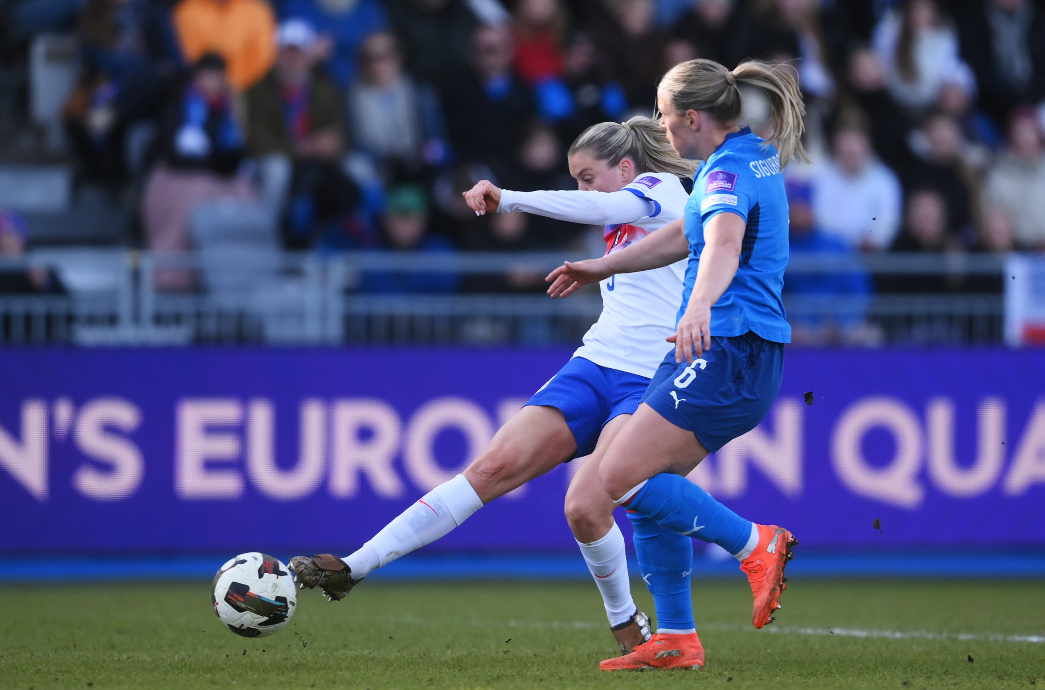 Alessia Russo scored the only goal of the game as England beat Iceland