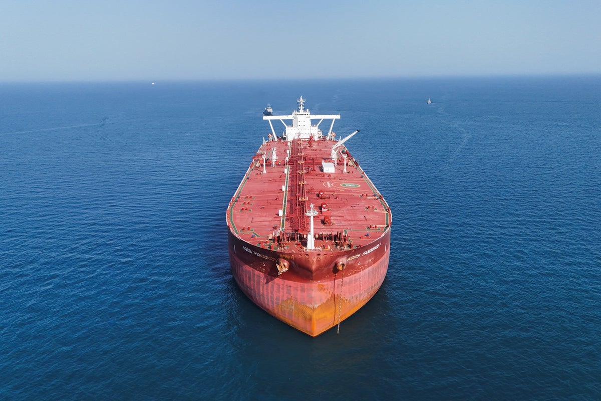 https://static.independent.co.uk/2026/04/18/4/23/A-drone-view-shows-the-Malta-flagged-tanker-Agios-Fanourios-I-arriving-in-Iraqs-territorial-waters-o.jpeg?width=1200&height=800&crop=1200:800