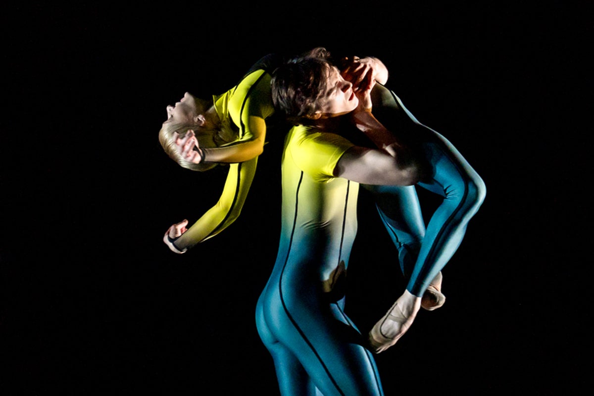 Wayne McGregor review – dance choreographer creates solos and trios that evoke contemplation or compassion