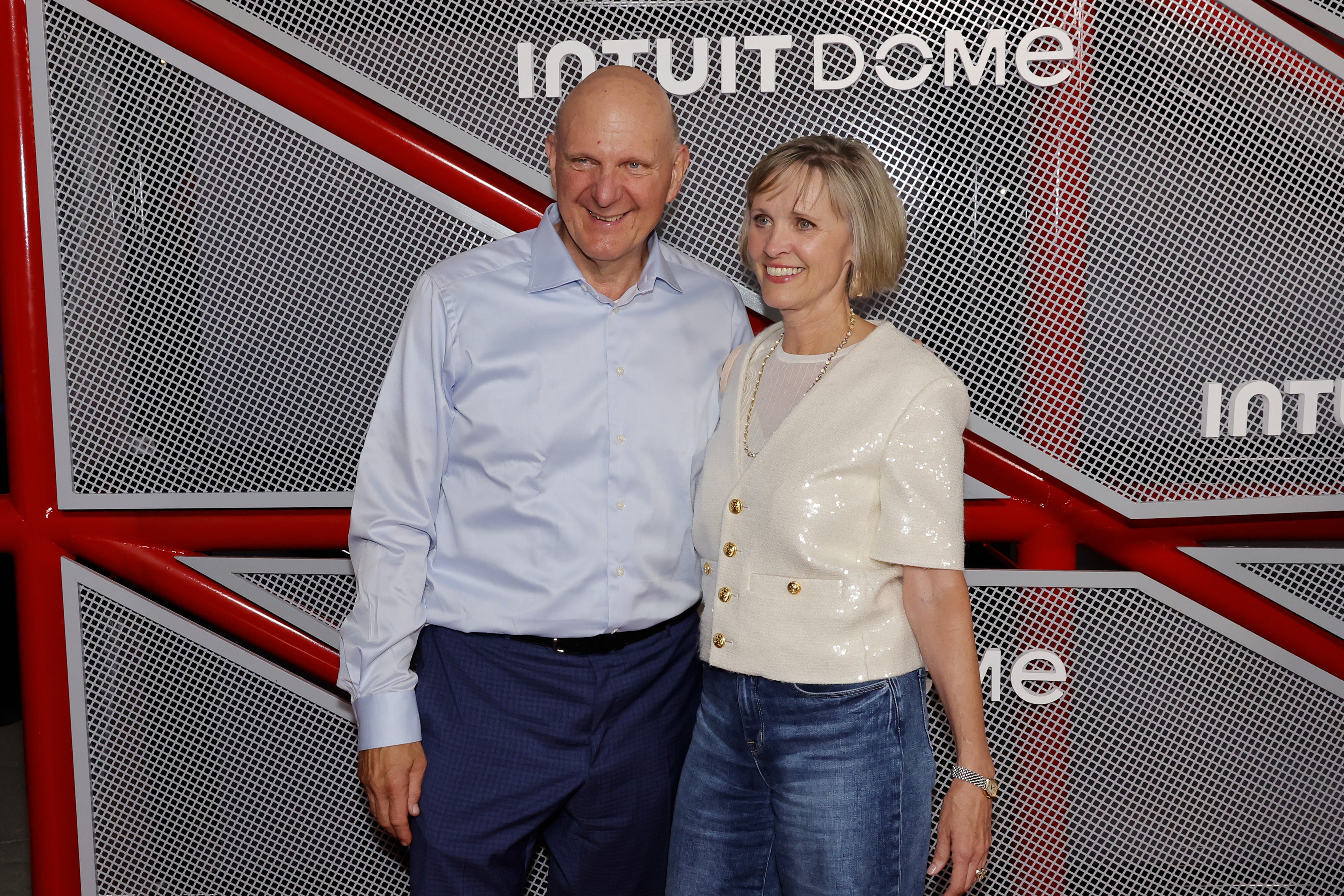 Ballmer, Owner, Los Angeles Clippers and Connie Snyder attend the Opening Night of The Intuit Dome at Intuit Dome