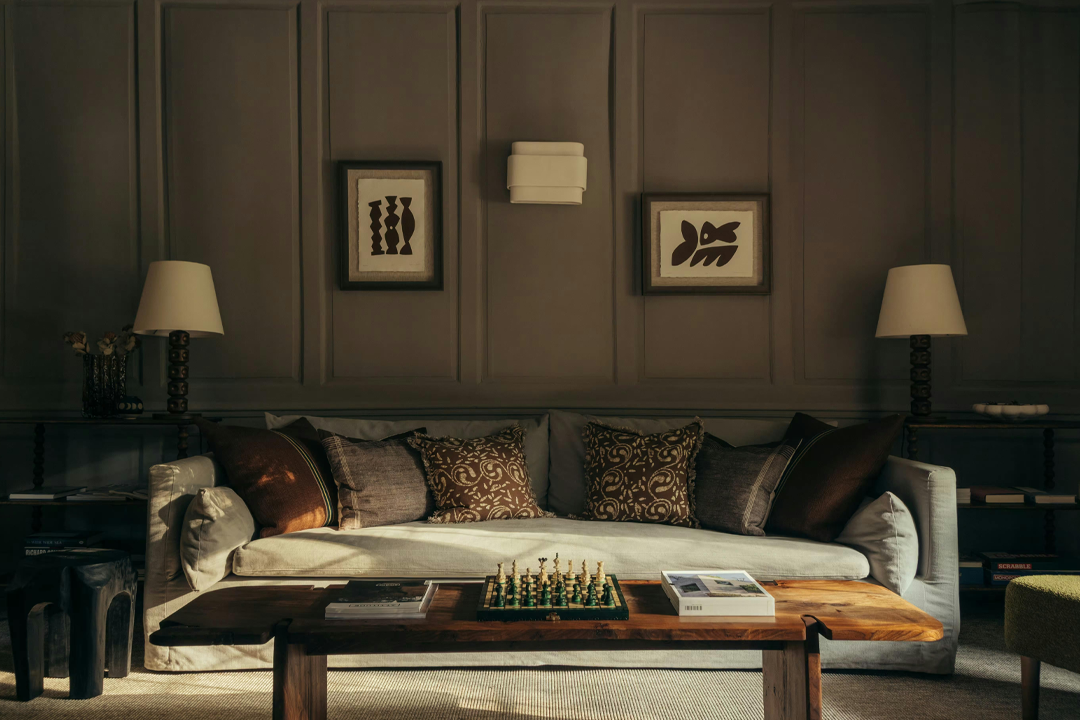 The lounges house board games, books and vinyl players