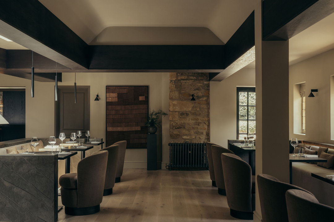 The restaurant interiors have a Scandi feel