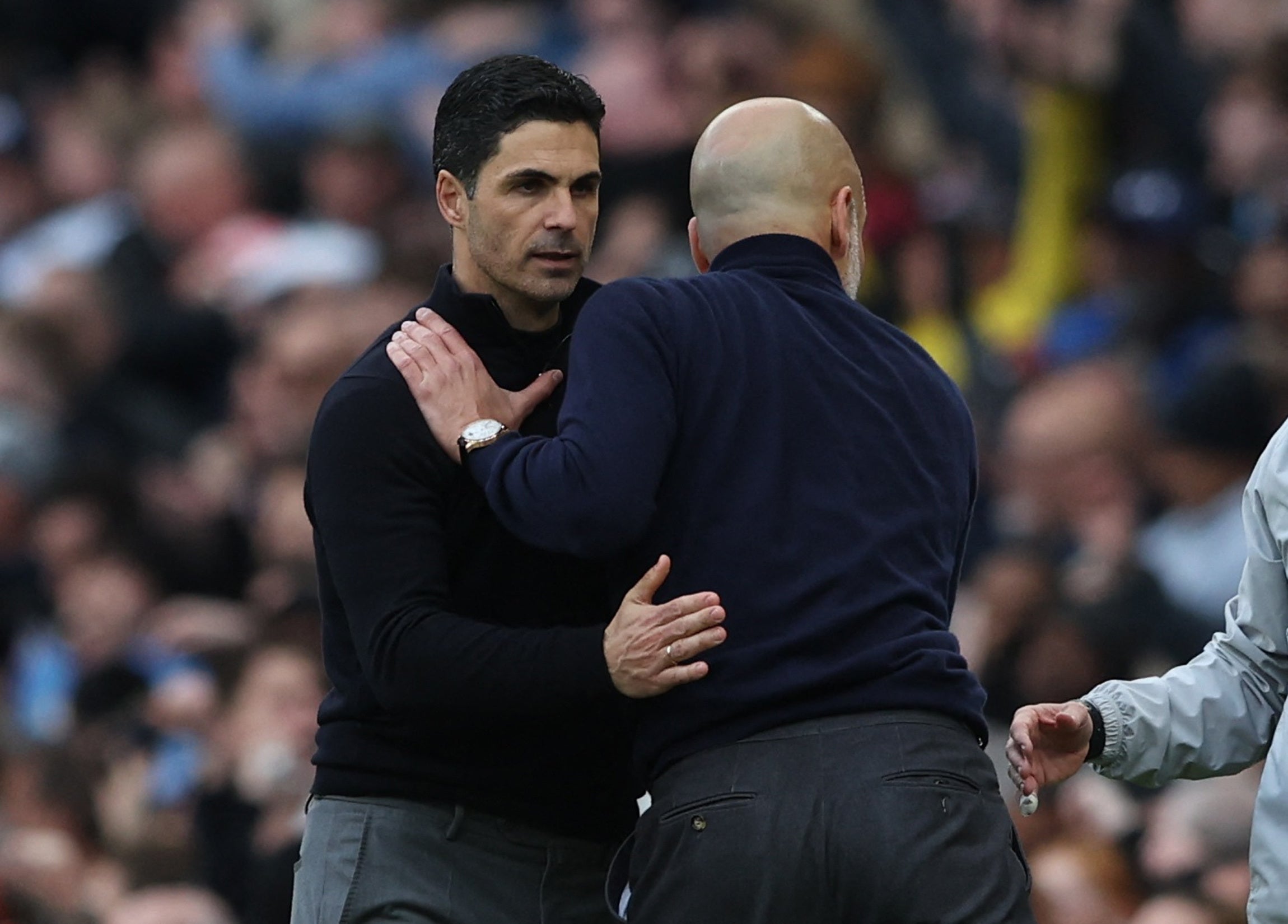 Mikel Arteta said Arsenal needed to be more ‘ruthless’ in defeat at Manchester City