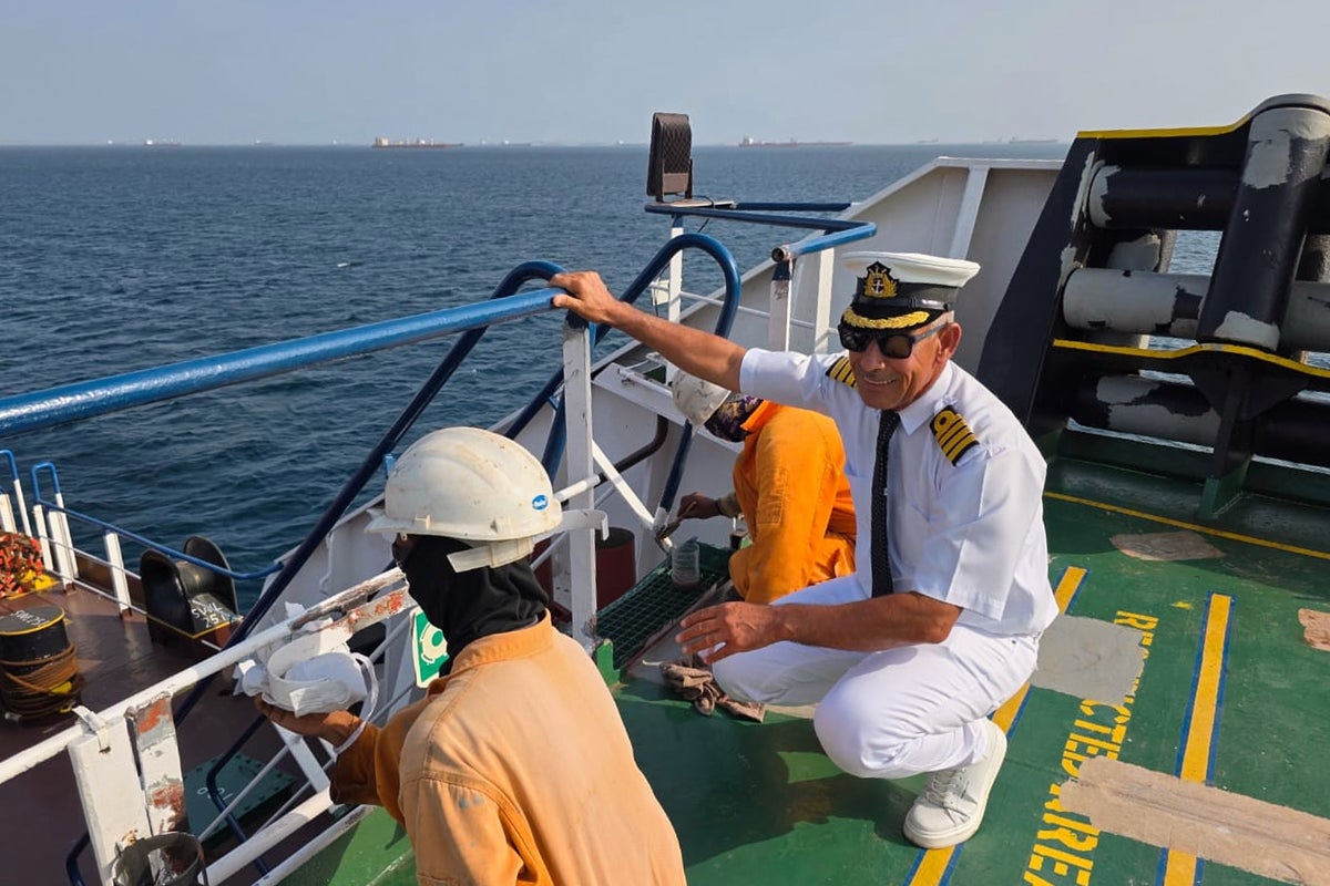 An Iraqi captain keeps sailing despite the threat of attack amid regional war