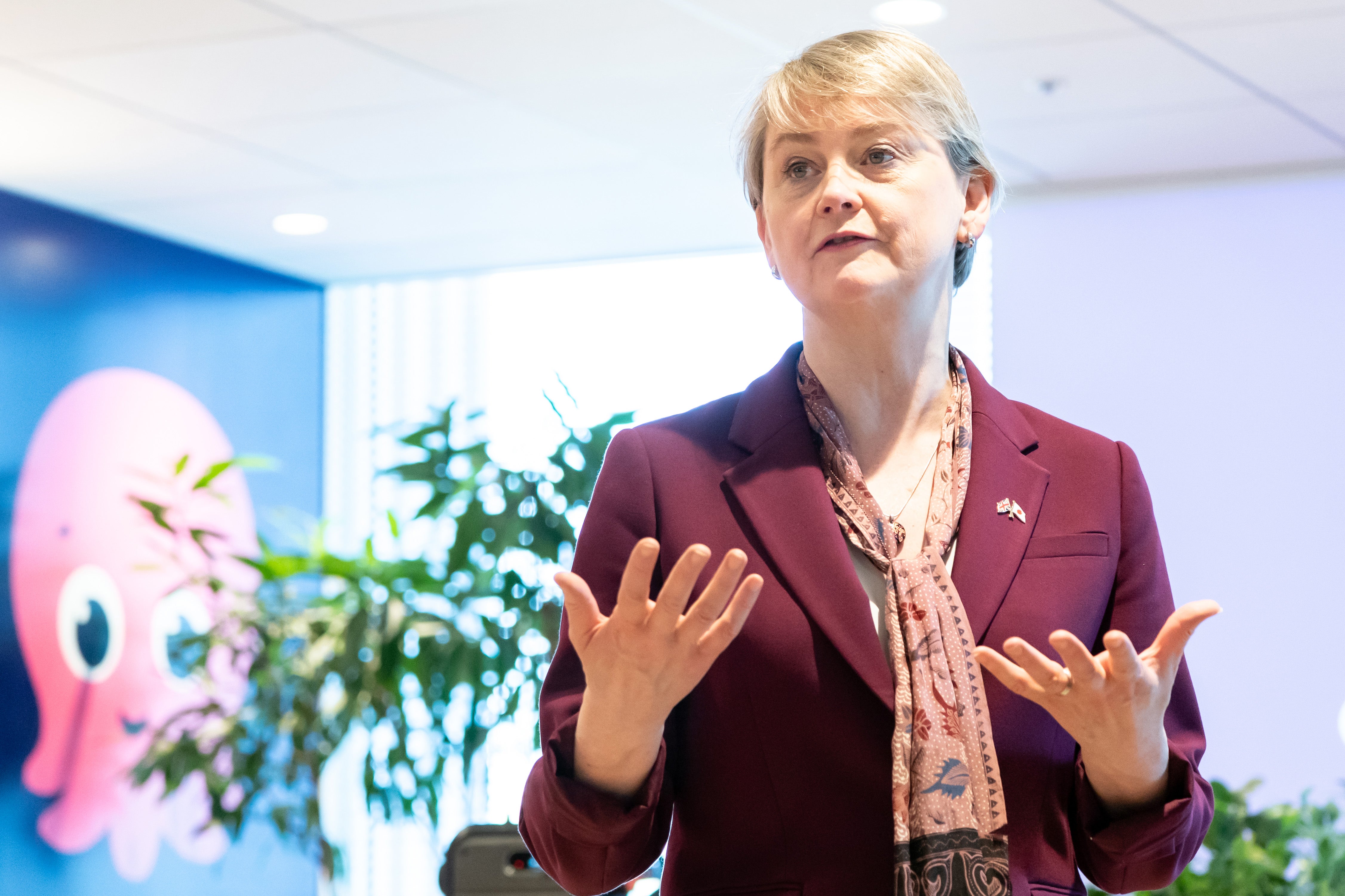 Yvette Cooper said Iran must not be allowed to charge tolls for passage through the Strait of Hormuz