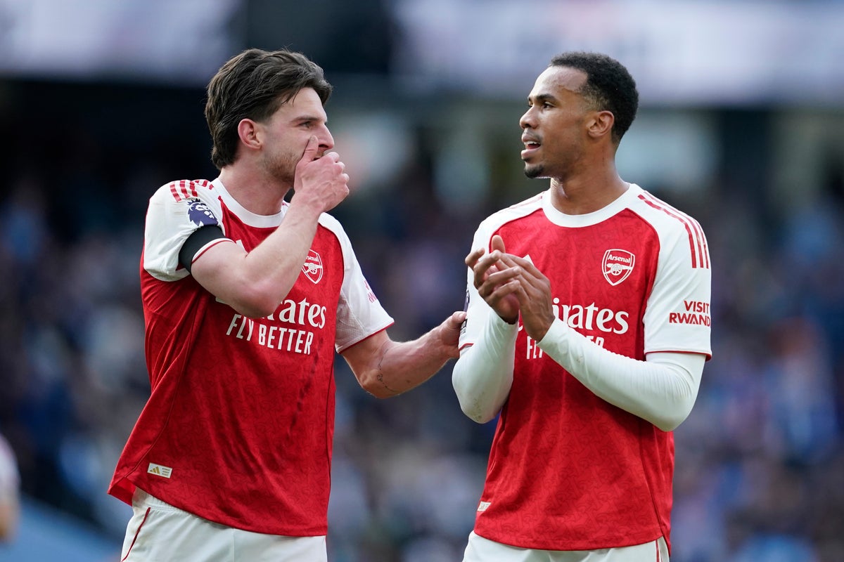 Declan Rice&rsquo;s defiant three-word message in response to Arsenal&rsquo;s faltering title bid