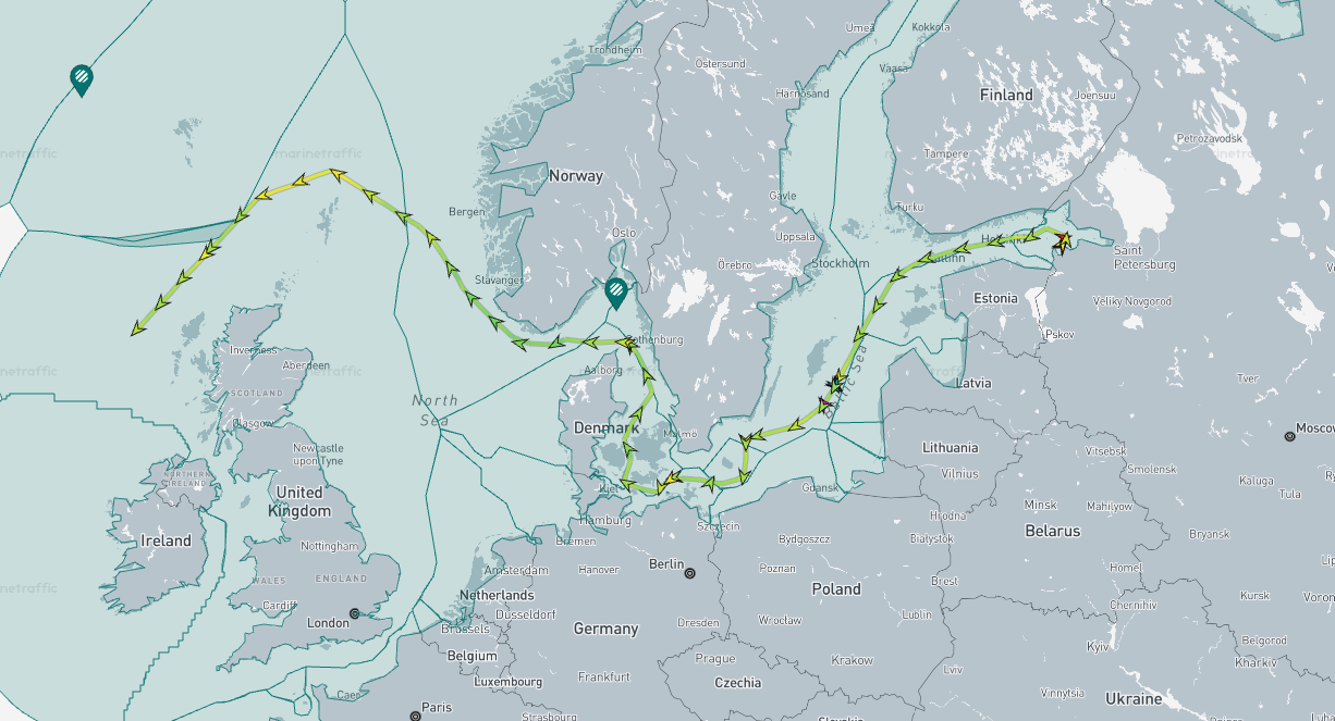 Two Russian shadow fleet tankers spotted crossing…