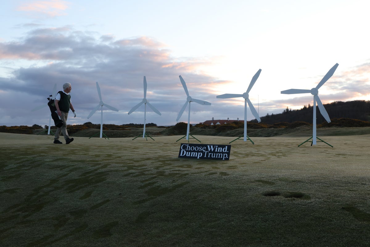 Why wind turbines were placed at Trump’s favourite golf resort