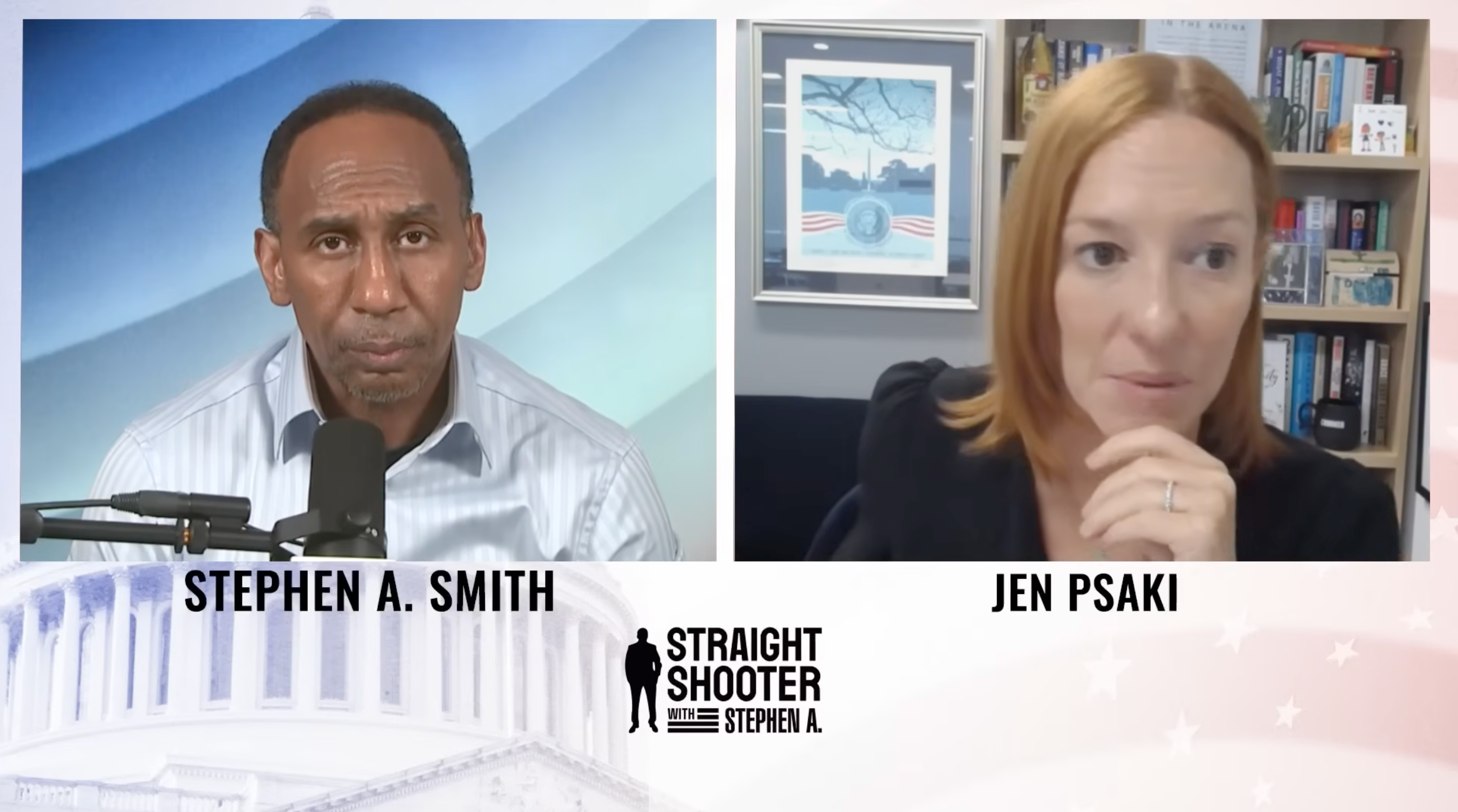 Stephen A Smith and Jen Psaki discuss President Donald Trump and recent calls to remove him from power by invoking the 25th Amendment to the Constitution
