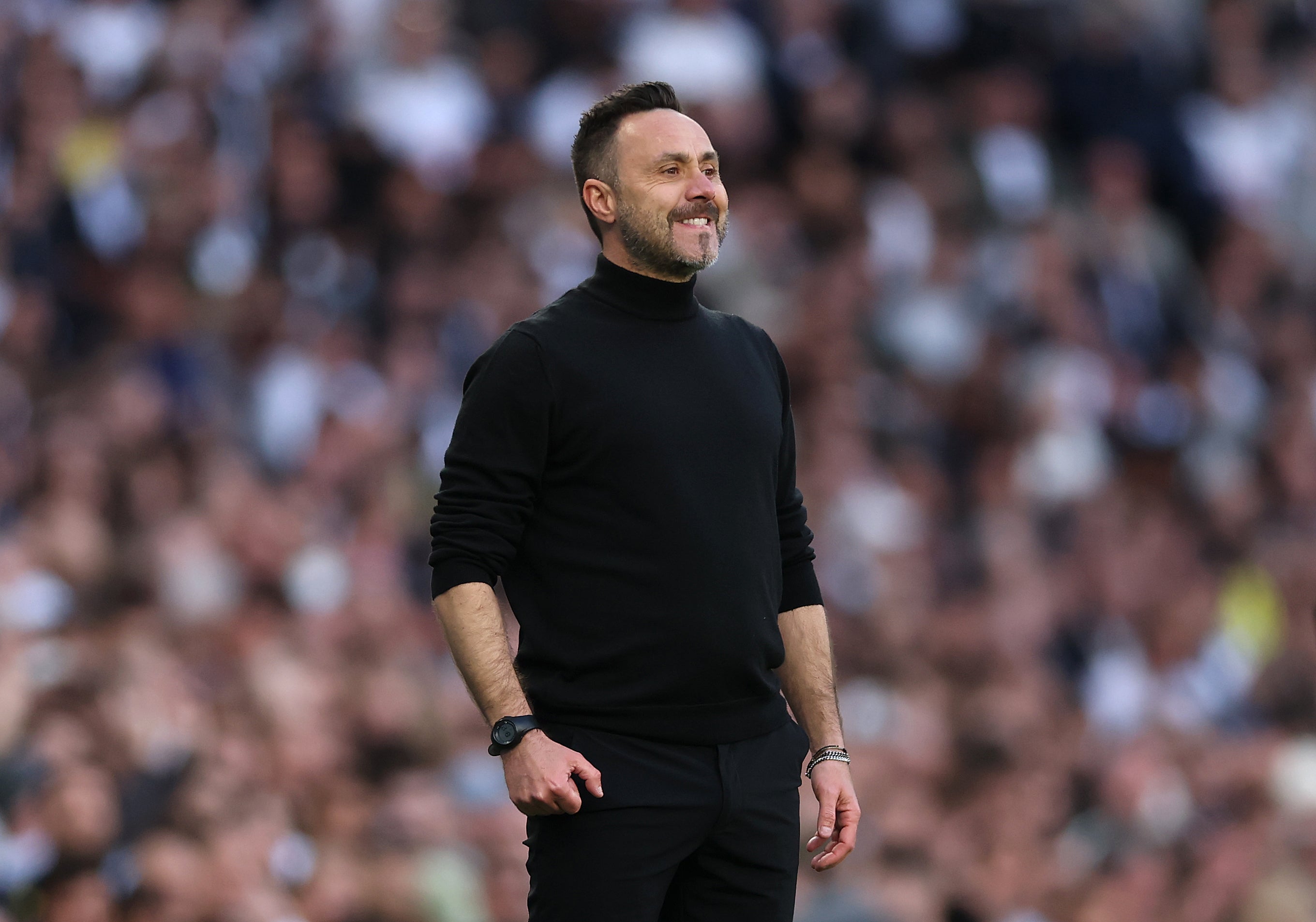 Roberto De Zerbi is still waiting for his first win at Tottenham