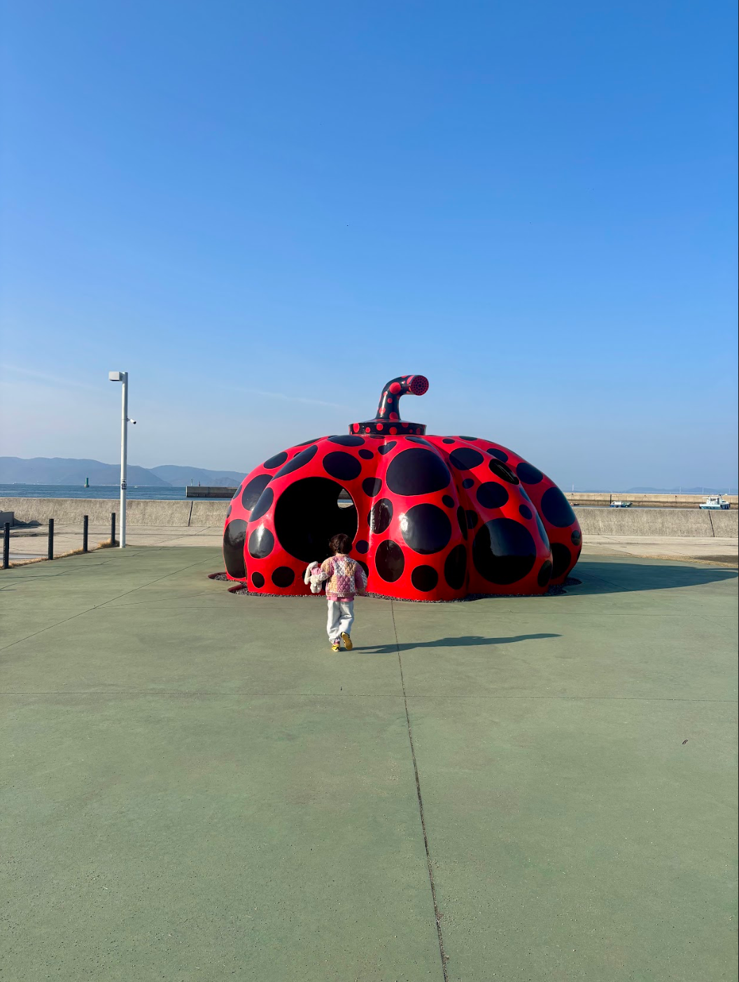 Kusama's pumpkins made for intriguing places to explore