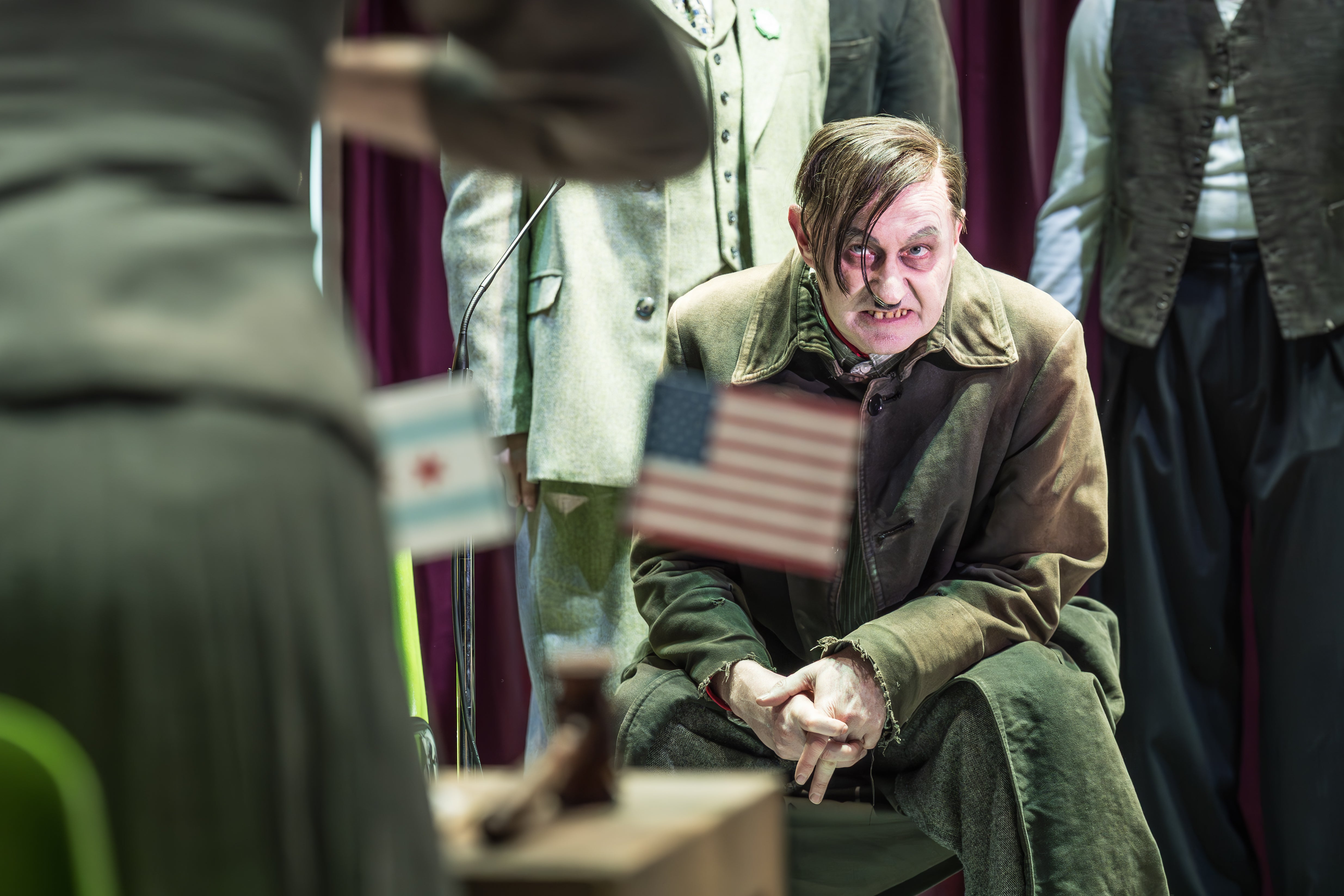 Gatiss as the Hitler-esque tyrant in 'The Resistible Rise of Arturo Ui'