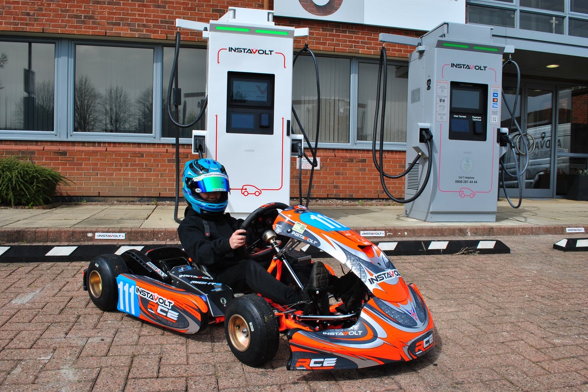 We meet the nine-year-old racer whose first steps to F1 are electric