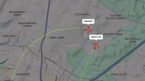 Mid-air collision between Southwest Airlines planes narrowly averted above Nashville