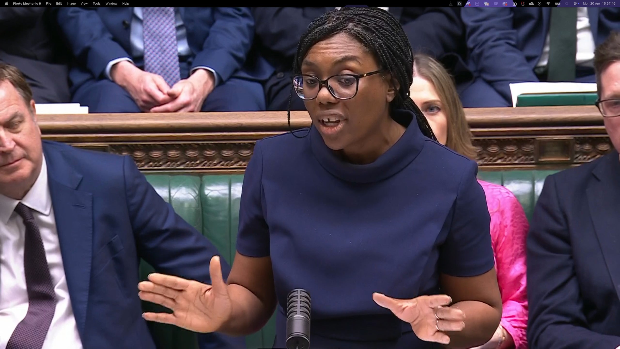 Badenoch raised The Independent’s front page