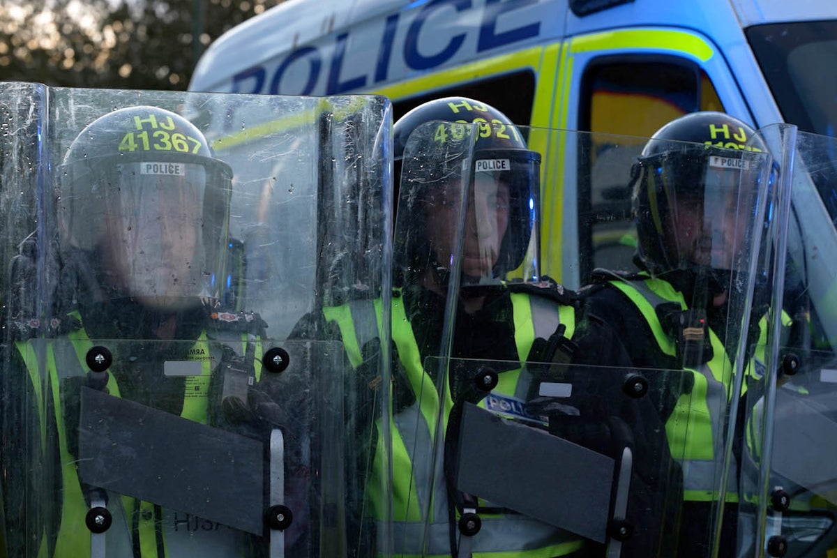 Protests over alleged Epsom rape descend into ‘public disorder’ as police hit with eggs and beer cans Protests over alleged Epsom rape descend into ‘public disorder’ as police hit with eggs and beer cans