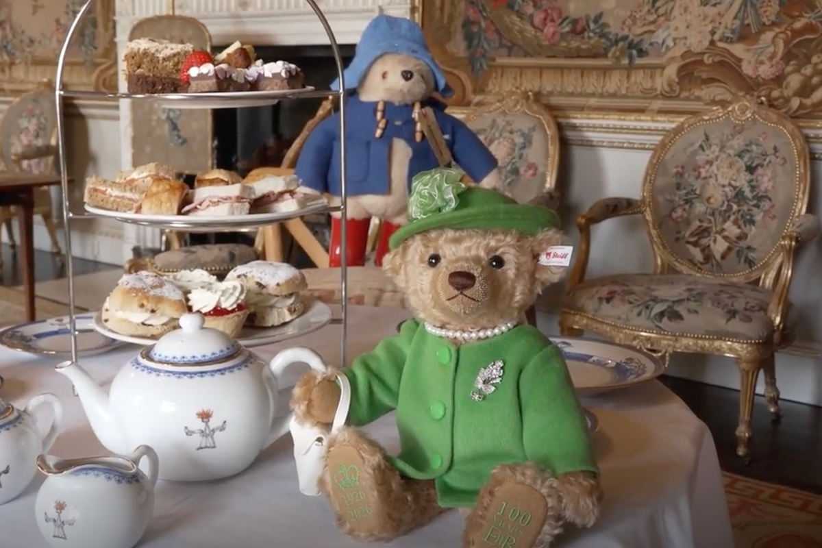 Limited-edition Queen Elizabeth bear recreates iconic outfit for late monarch’s 100th birthday